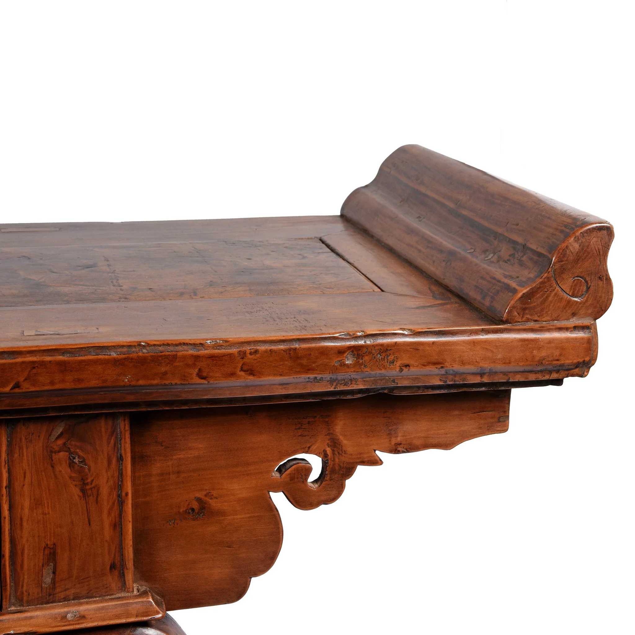Chinese 3 Drawer Pear Wood Altar Table From Shanxi - 19thC - Image 4