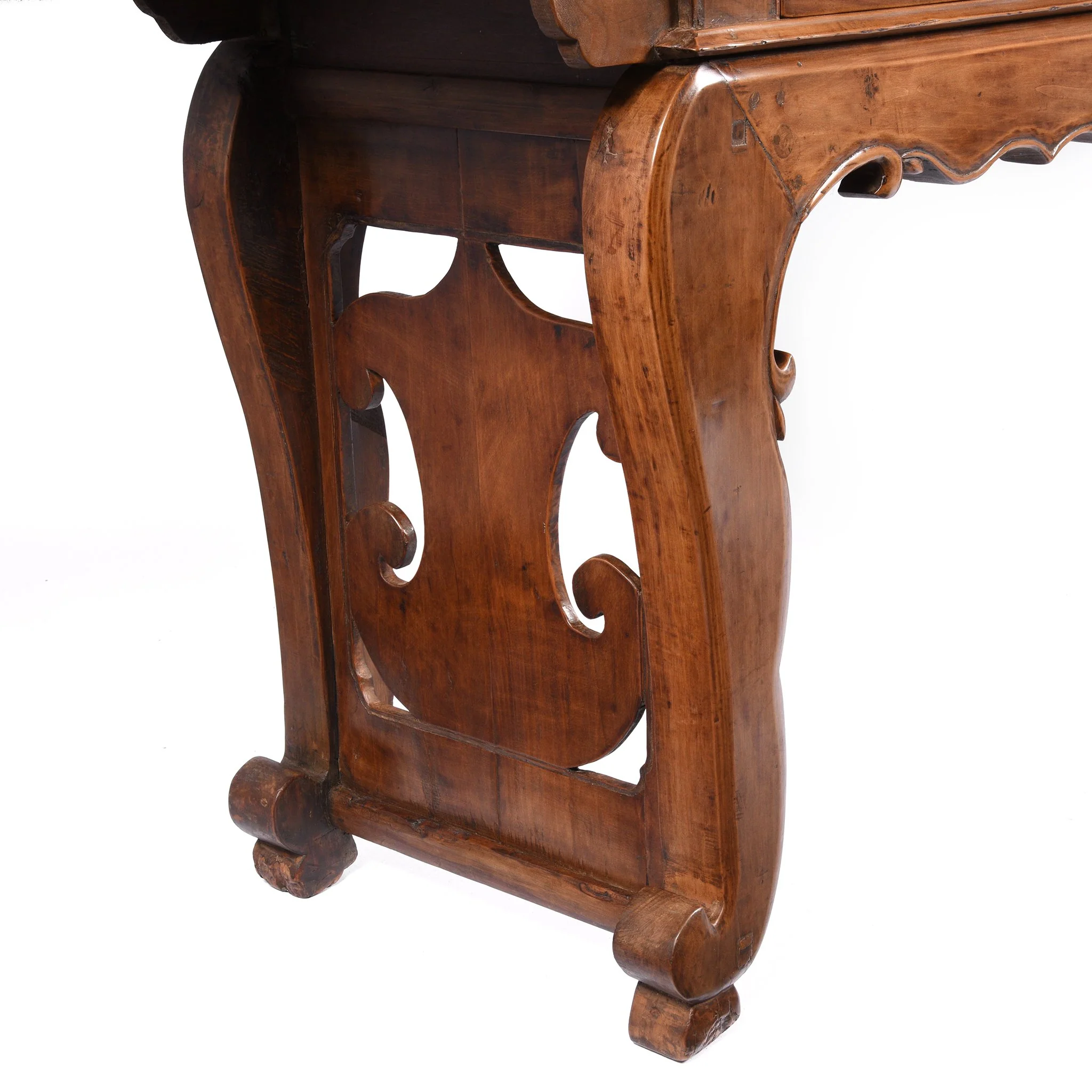 Chinese 3 Drawer Pear Wood Altar Table From Shanxi - 19thC - Image 6