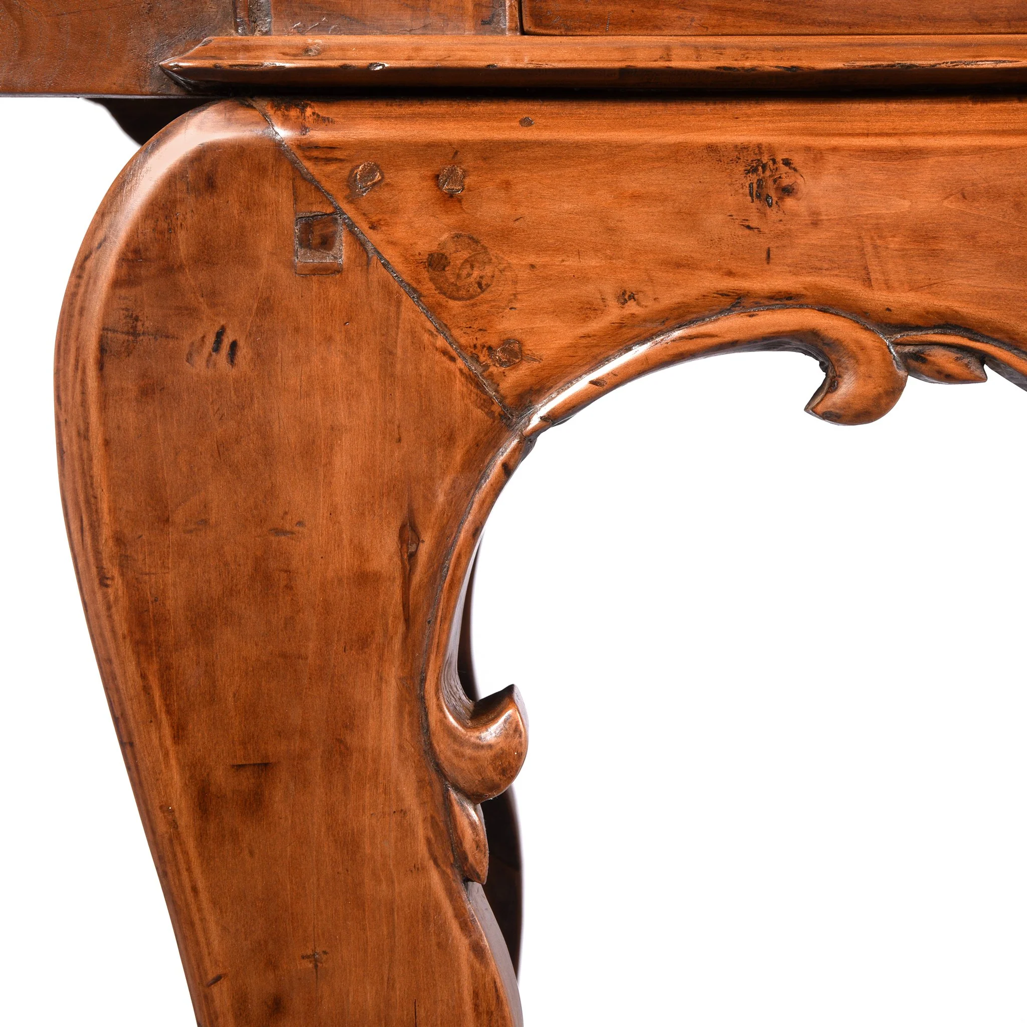 Chinese 3 Drawer Pear Wood Altar Table From Shanxi - 19thC - Image 9