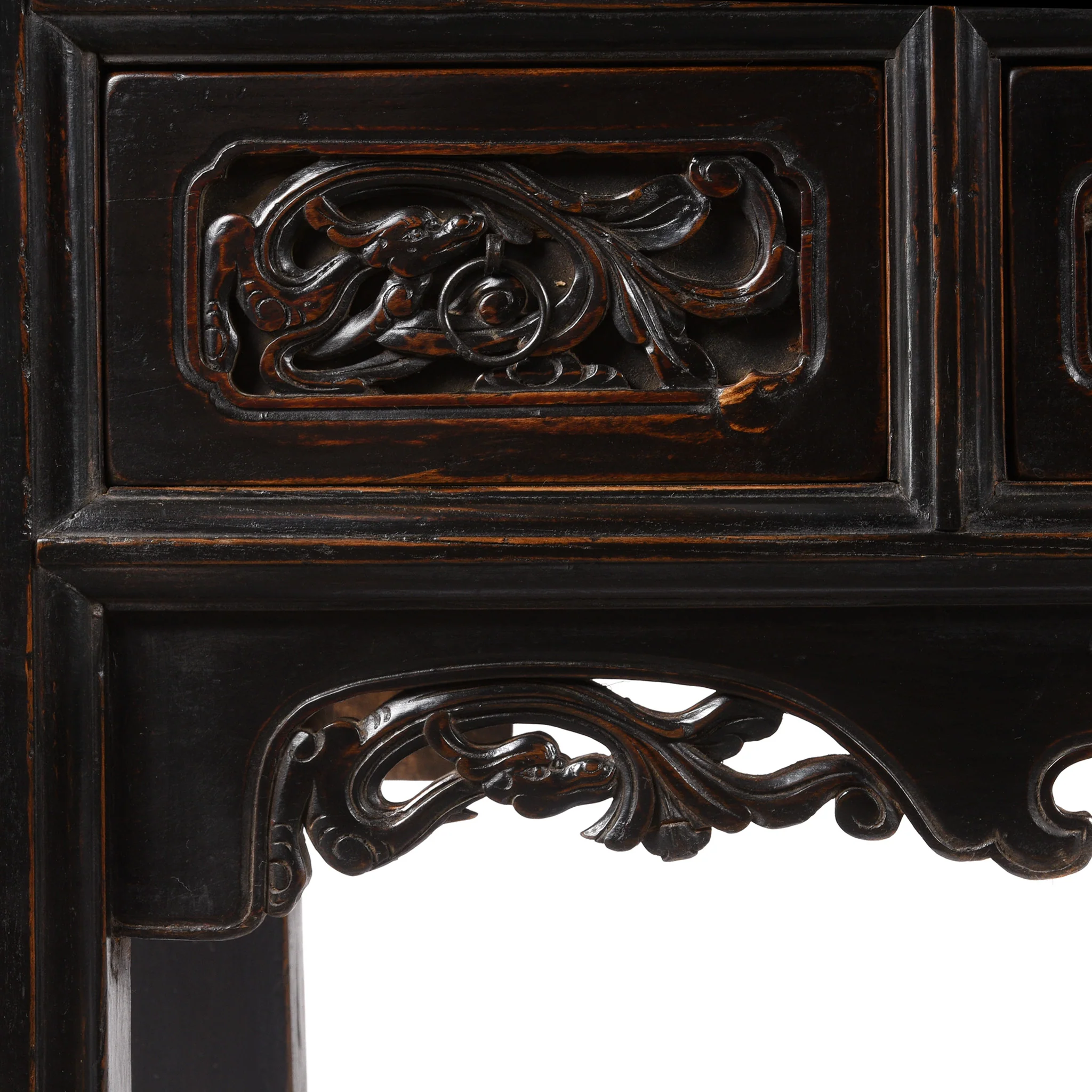 Black Lacquer 7 Drawer Sideboard - 19th Century - Image 6