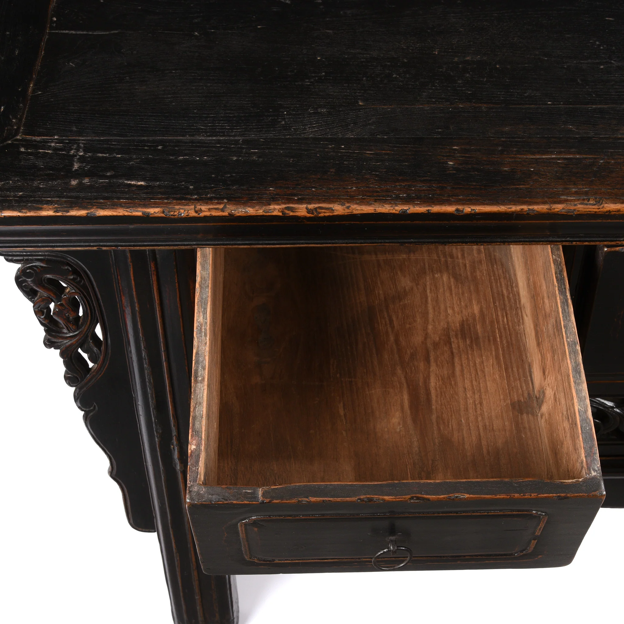 Black Lacquer 7 Drawer Sideboard - 19th Century - Image 8