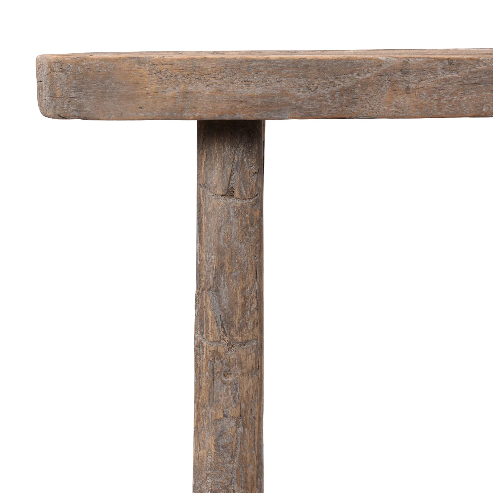 Chinese Bleached Elm Stool From Henan - 19th Century - Image 2