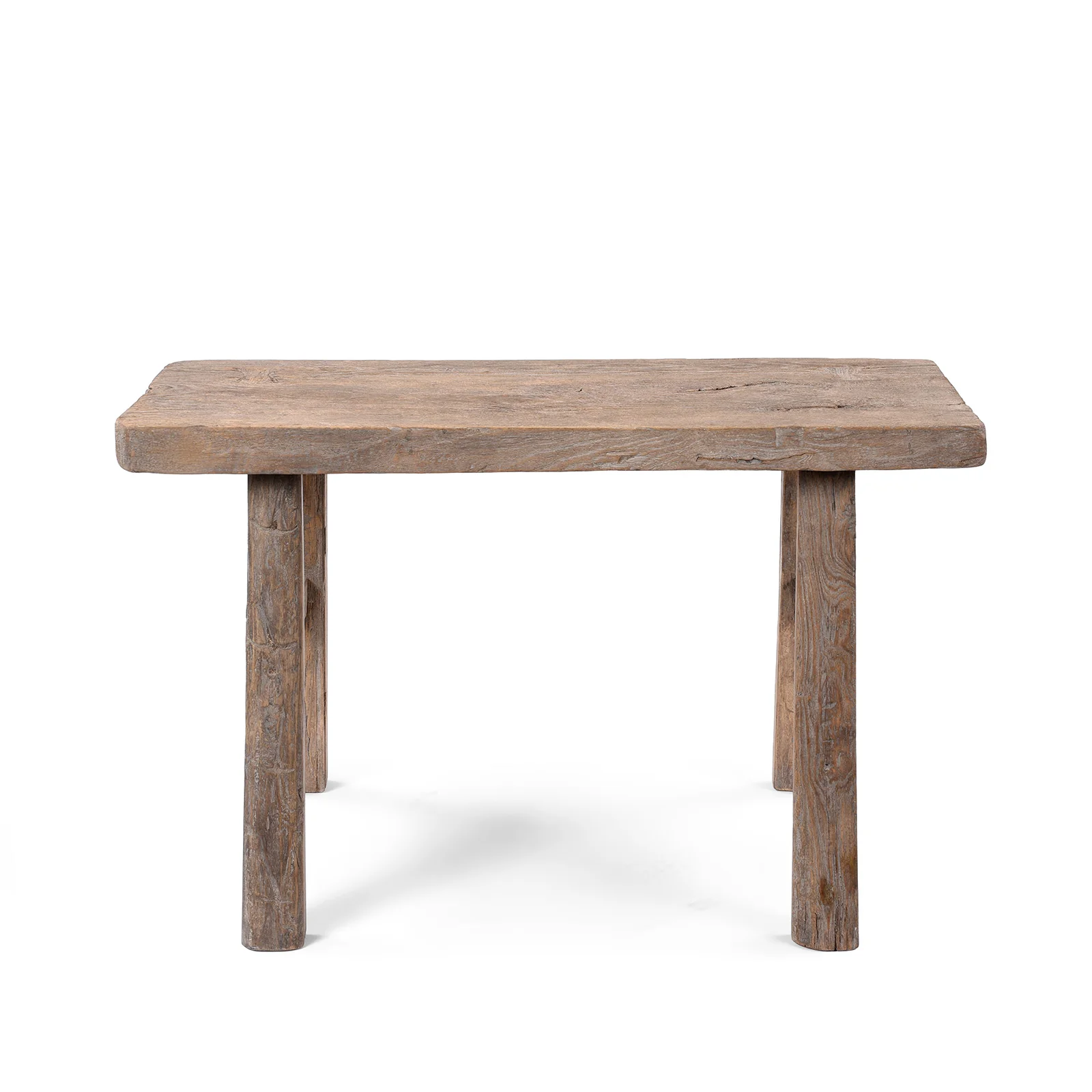 Chinese Bleached Elm Stool From Henan - 19th Century - Image 4