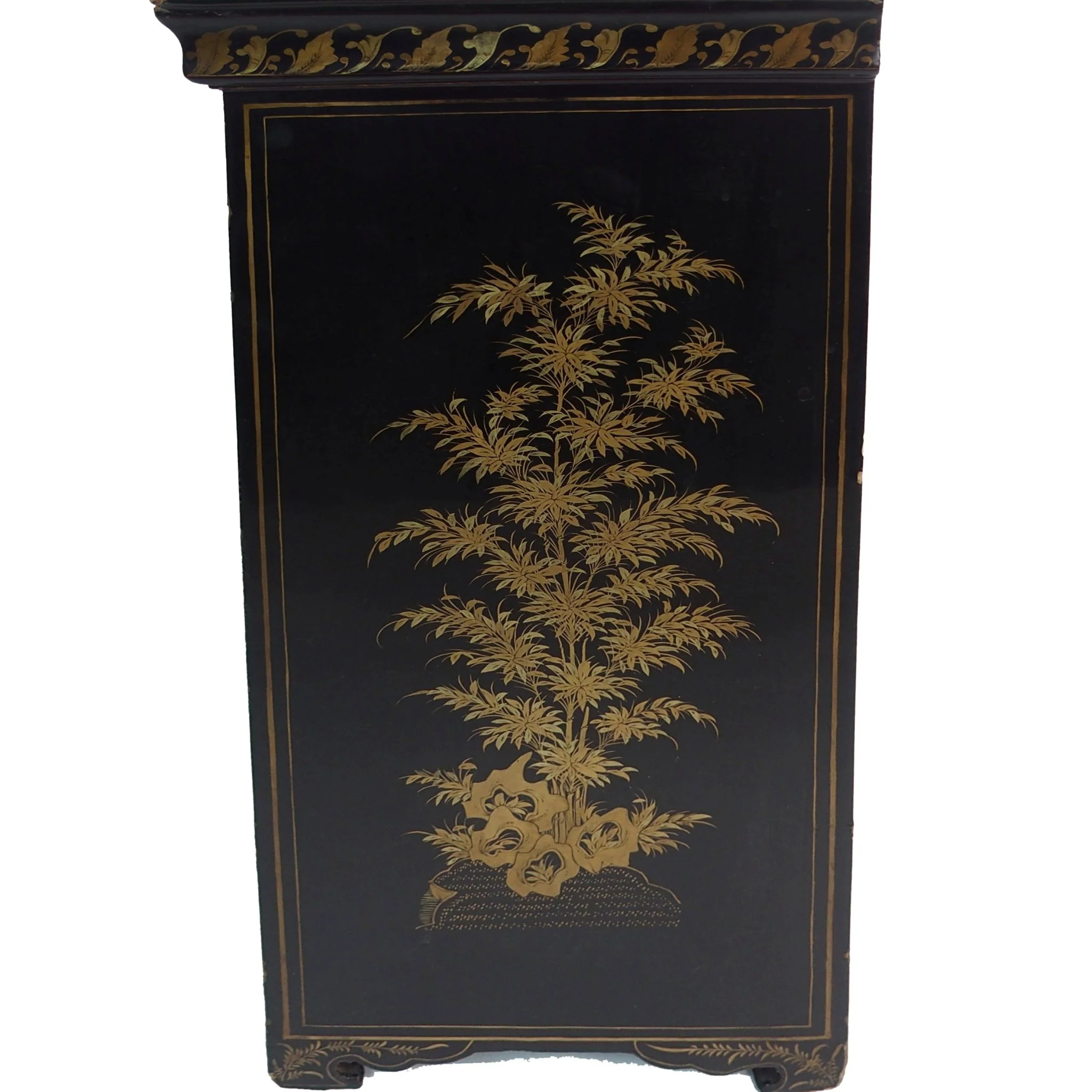 Gilt Black Lacquer Chinese Export Jewellery Cabinet - Early 19thC - Image 8