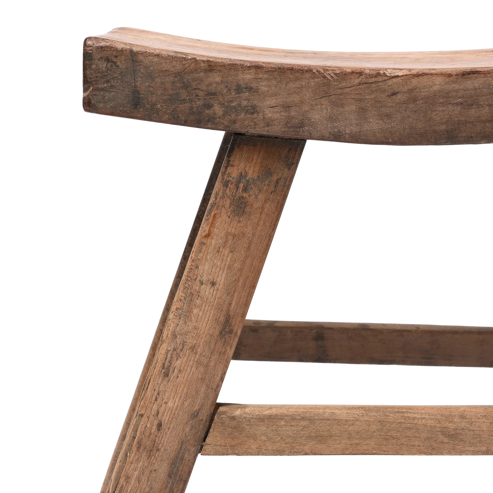 Chinese Elm Saddle Stool From Shanxi - 19thC - Image 2