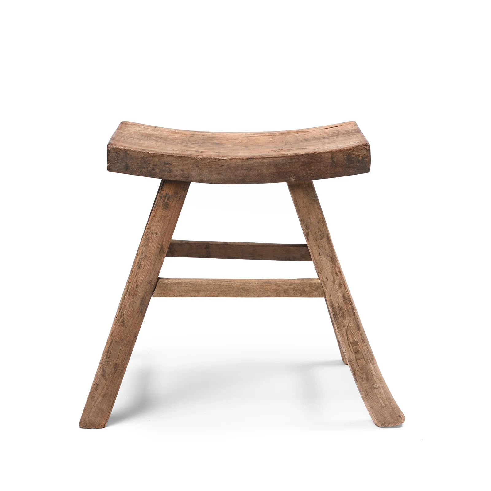 Chinese Elm Saddle Stool From Shanxi - 19thC - Image 3