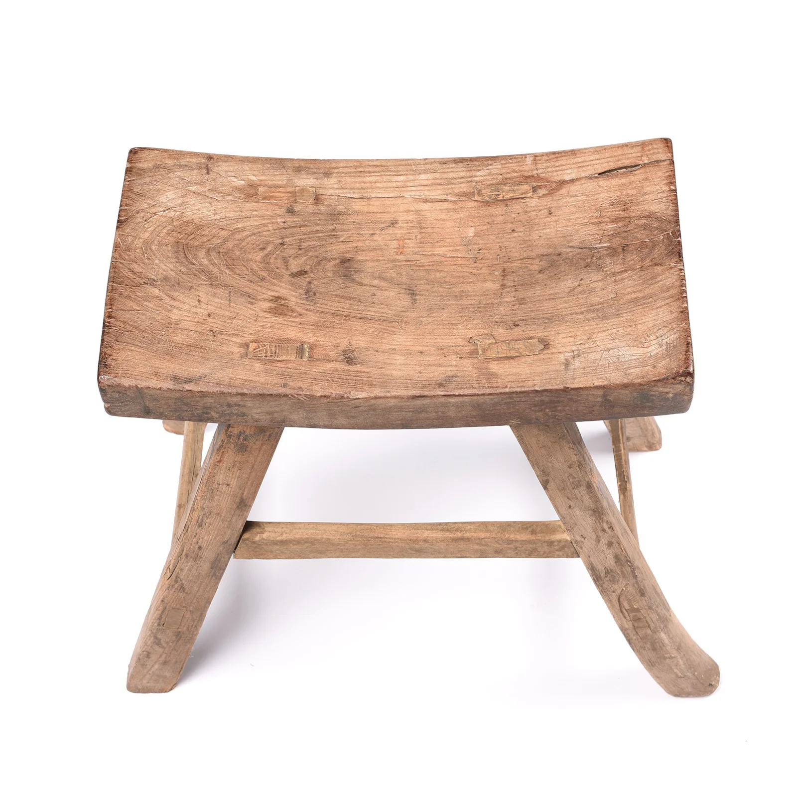 Chinese Elm Saddle Stool From Shanxi - 19thC - Image 4