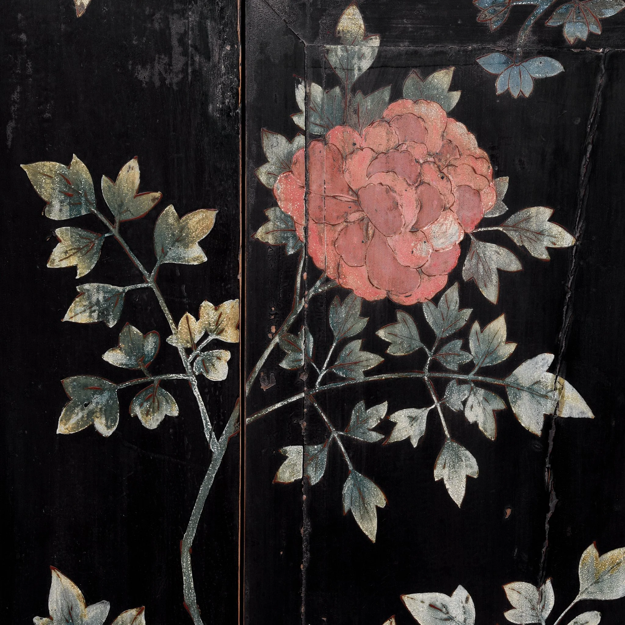 Chinese Black Lacquer Wedding Cabinet - 19thC - Image 10