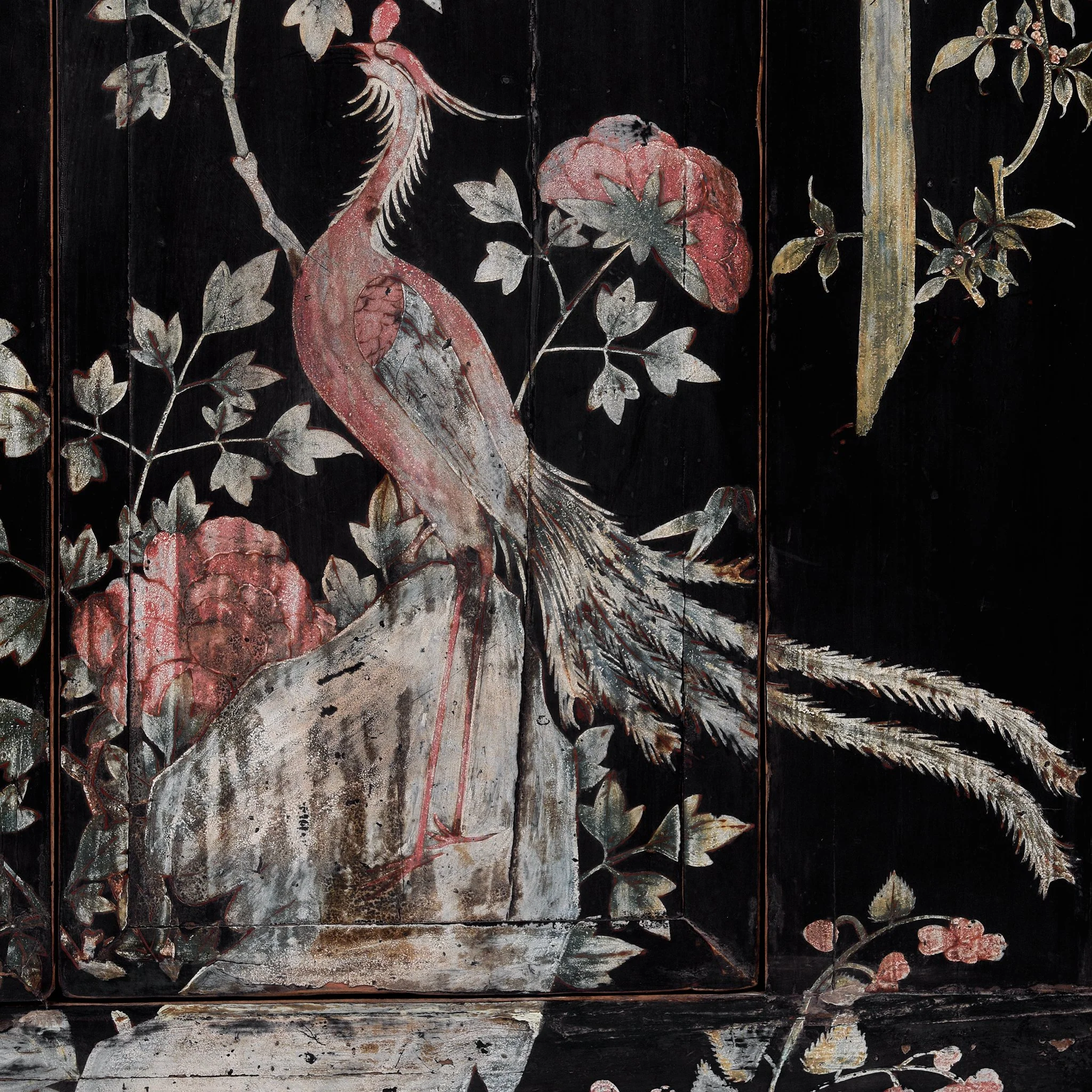 Chinese Black Lacquer Wedding Cabinet - 19thC - Image 4