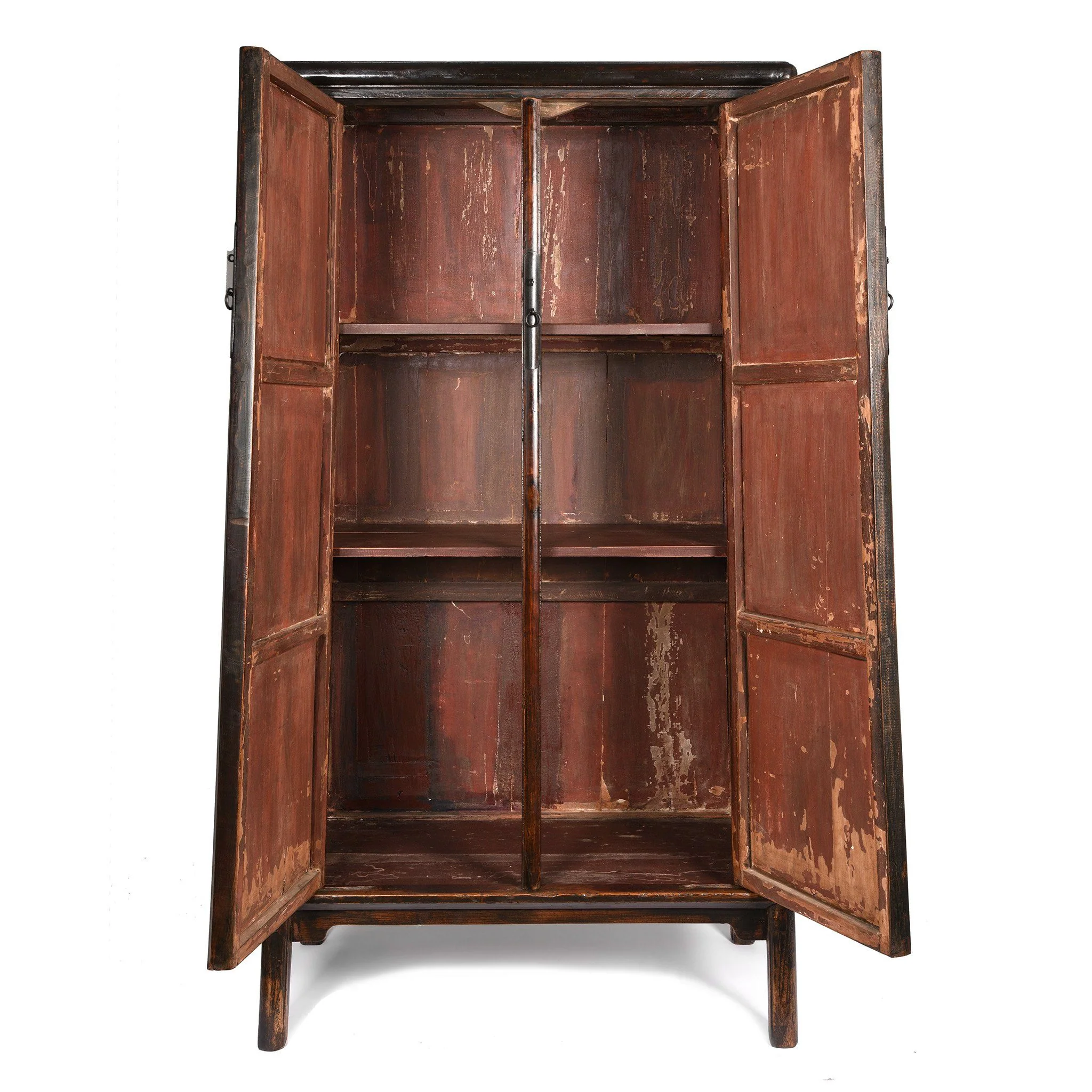 Chinese Black Lacquer Taper Cabinet From Shanxi - Early 19thC - Image 3