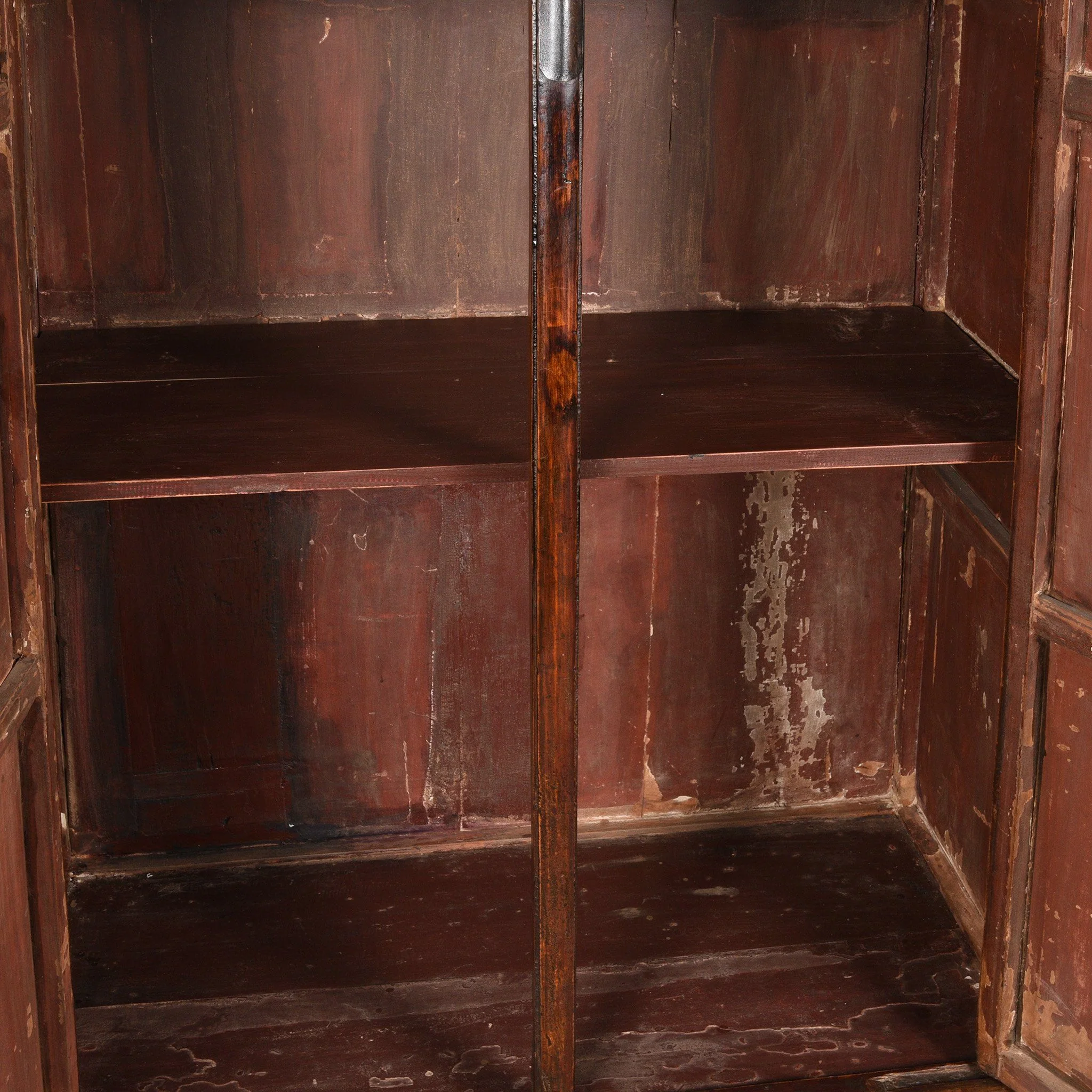 Chinese Black Lacquer Taper Cabinet From Shanxi - Early 19thC - Image 6