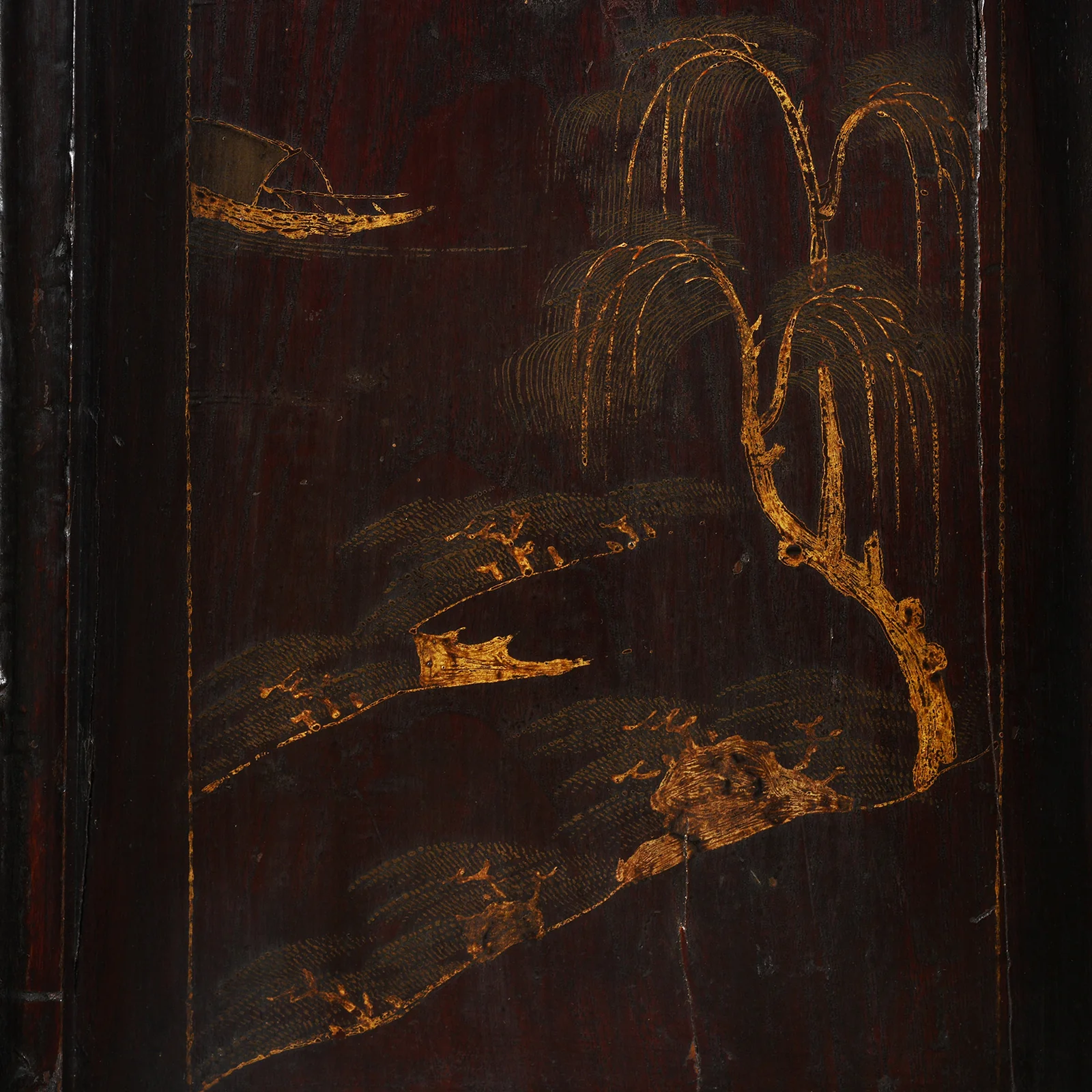 Chinese Black Lacquer Wedding Cabinet From Shanxi  - 19th Century - Image 10