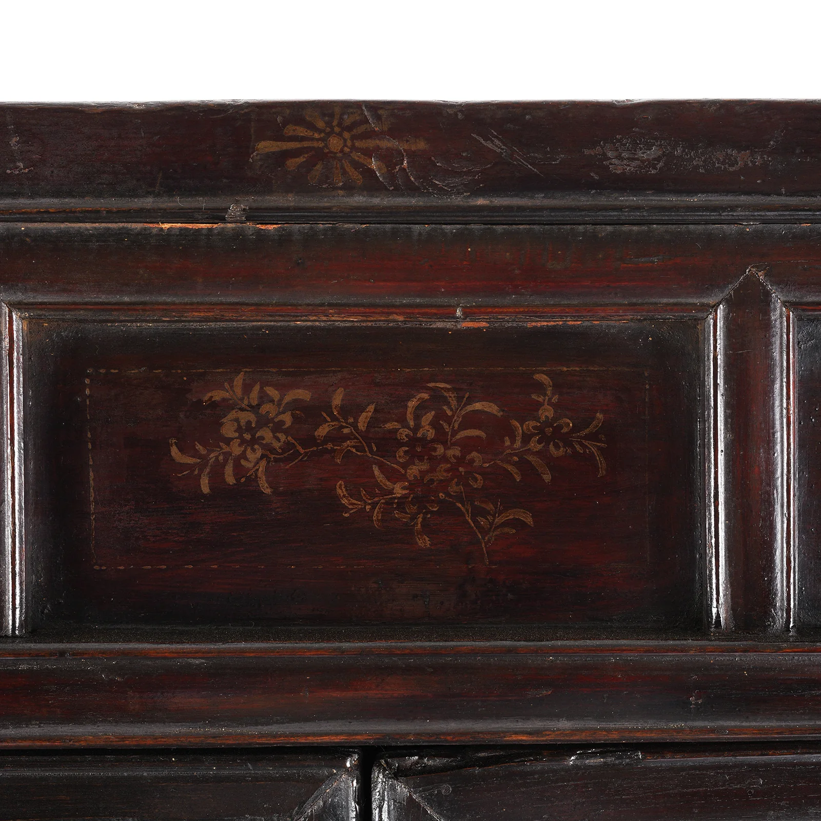 Chinese Black Lacquer Wedding Cabinet From Shanxi  - 19th Century - Image 11