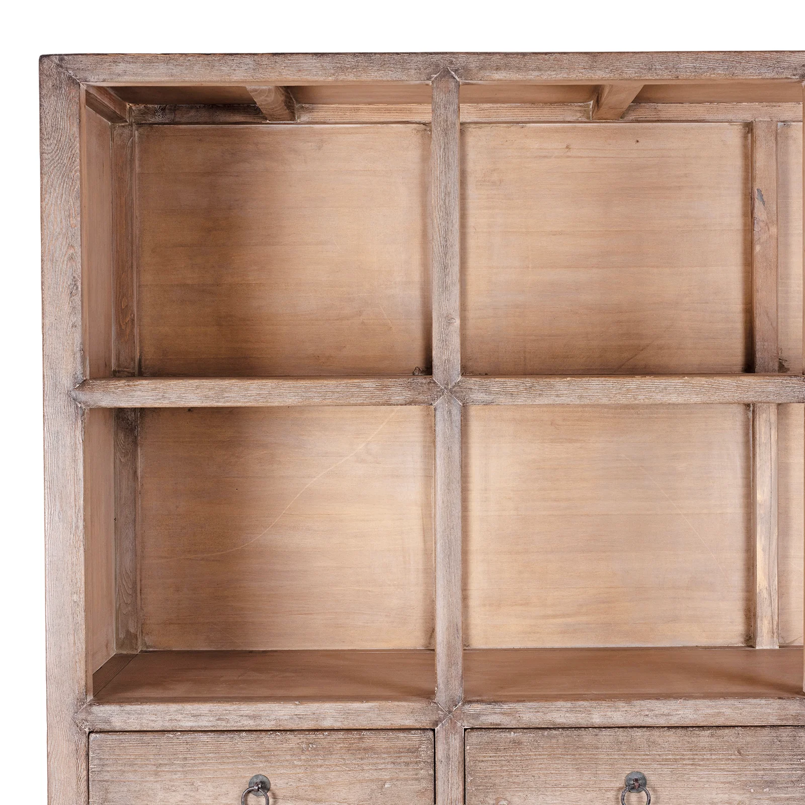 Bleached Shelving Unit Made From Old Pine - Image 2