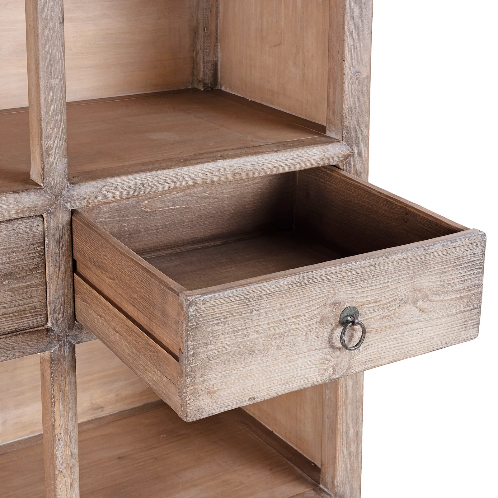Bleached Shelving Unit Made From Old Pine - Image 4