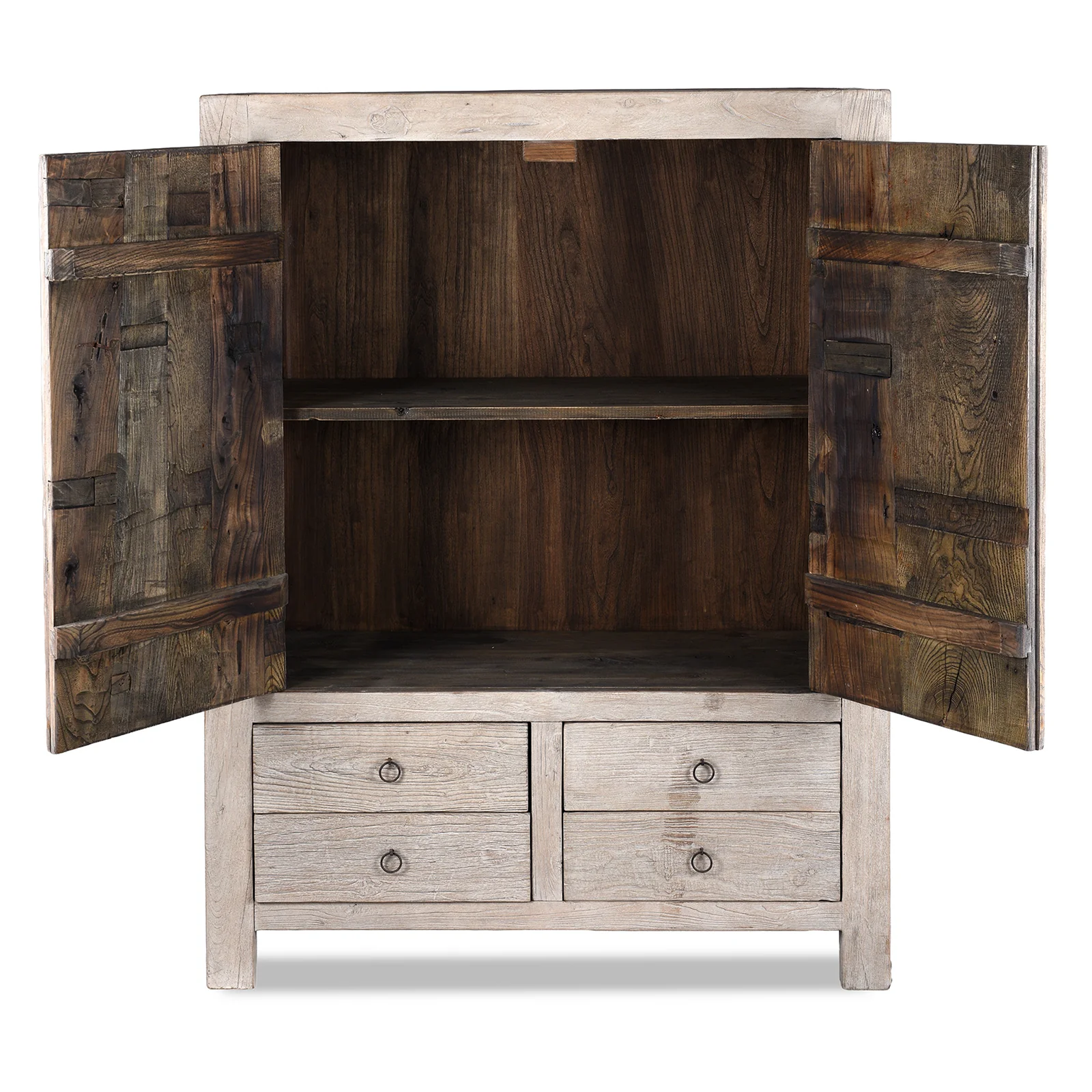 Cabinet Made From Old Reclaimed Elm - Image 3