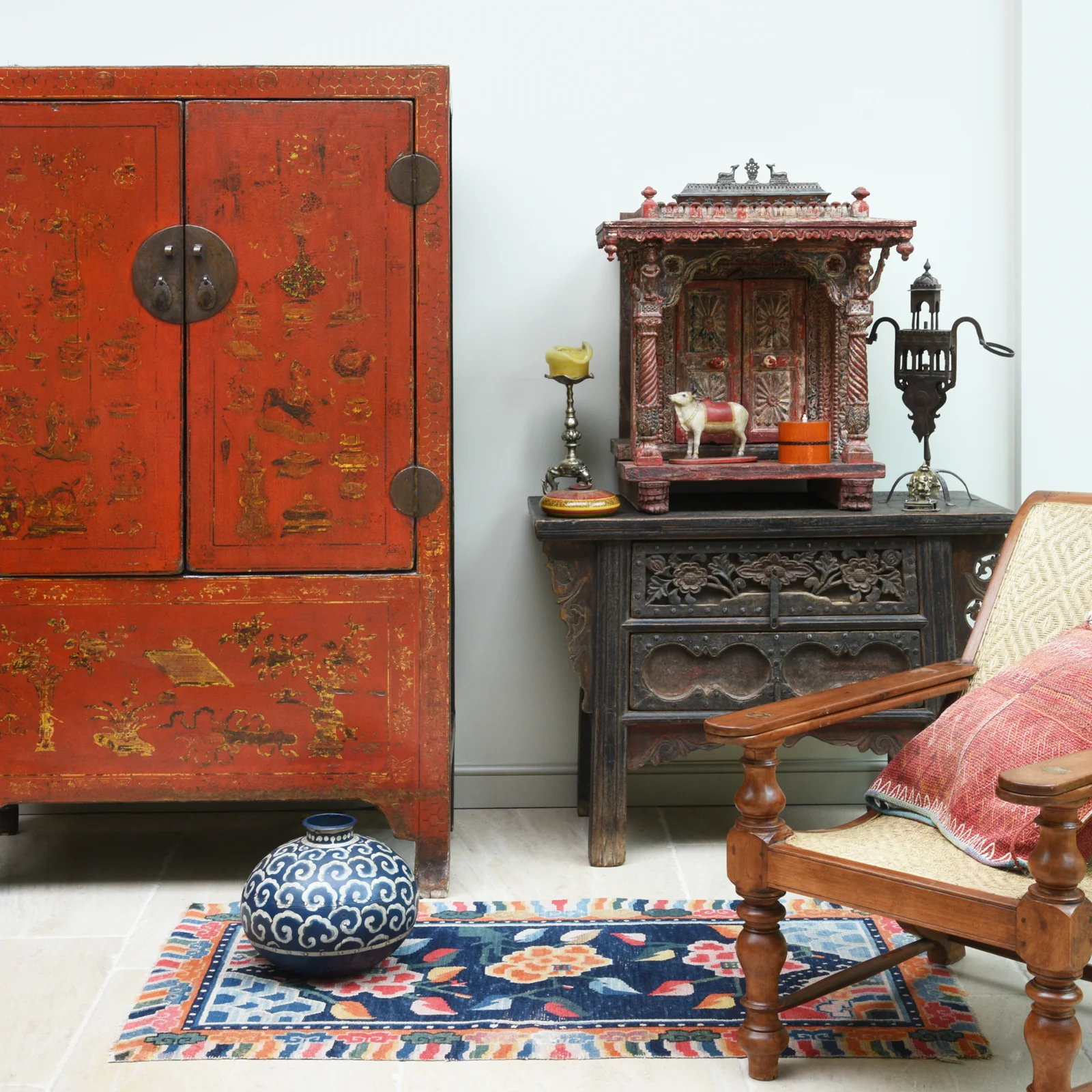 2 Drawer Elm Coffer Table From Shanxi Province - 18thC - Image 2
