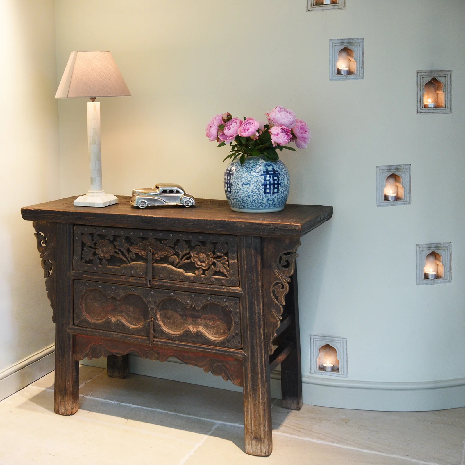 2 Drawer Elm Coffer Table From Shanxi Province - 18thC - Image 3