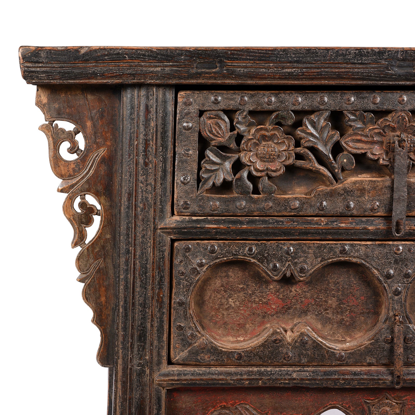 2 Drawer Elm Coffer Table From Shanxi Province - 18thC - Image 4
