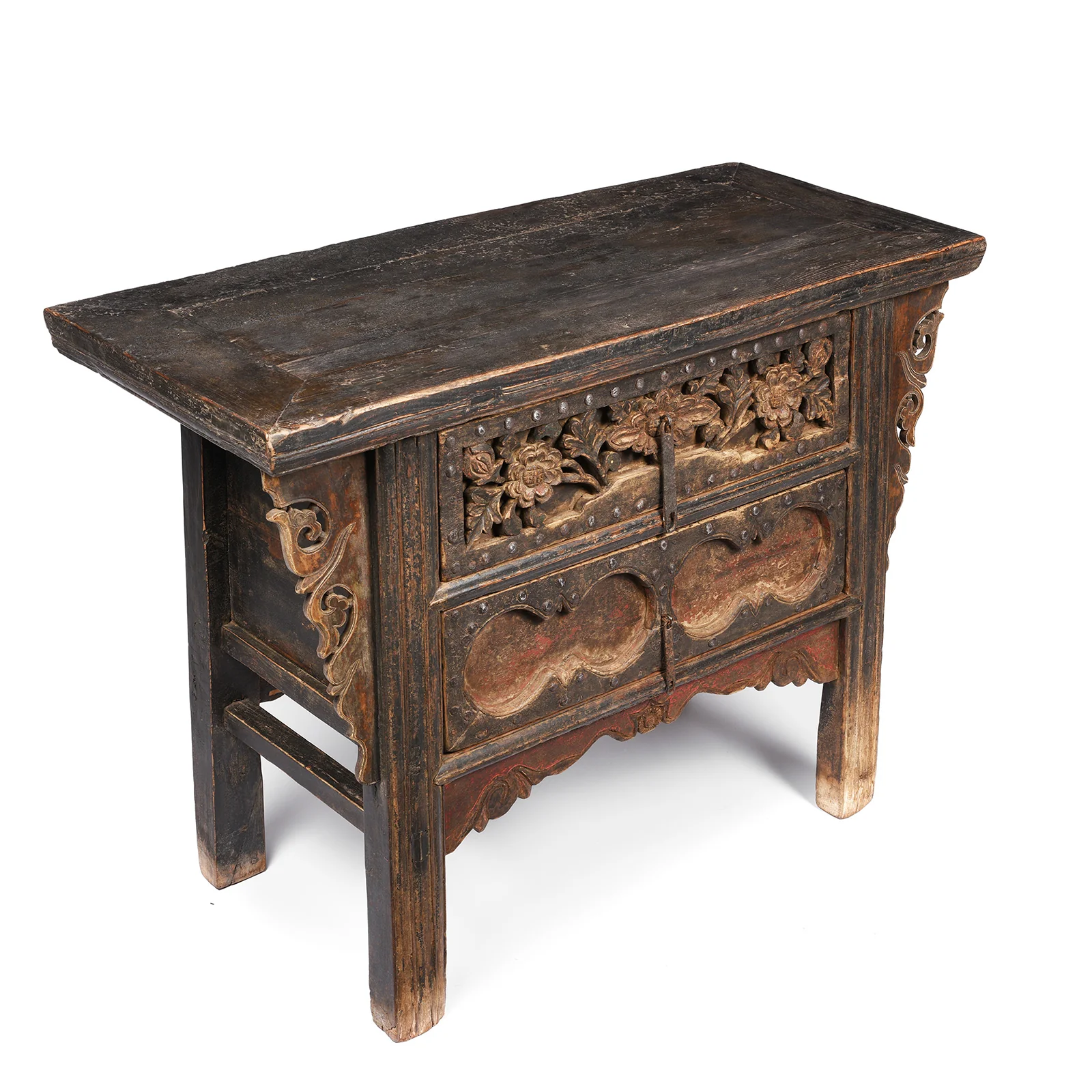 2 Drawer Elm Coffer Table From Shanxi Province - 18thC - Image 7