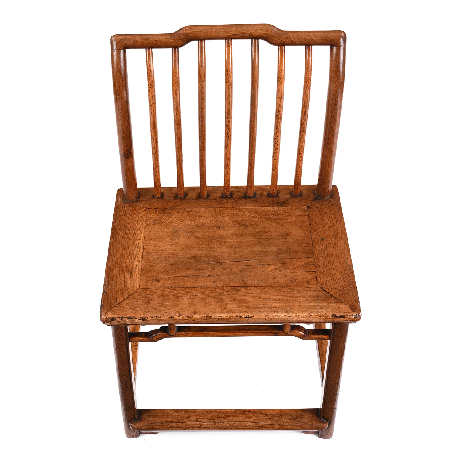 Chinese Red Elm Book Chair - 19th Century - Image 3