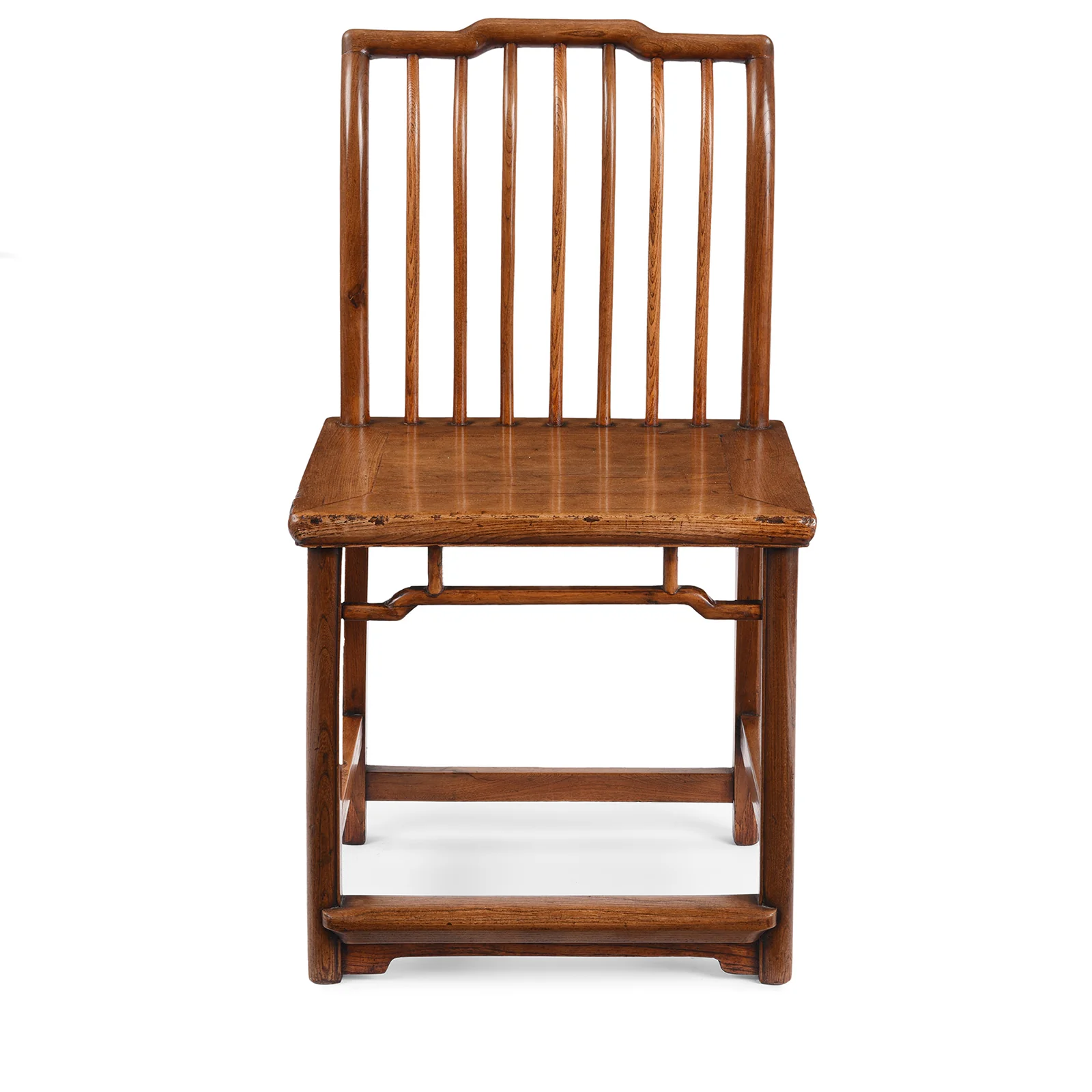 Chinese Red Elm Book Chair - 19th Century - Image 5