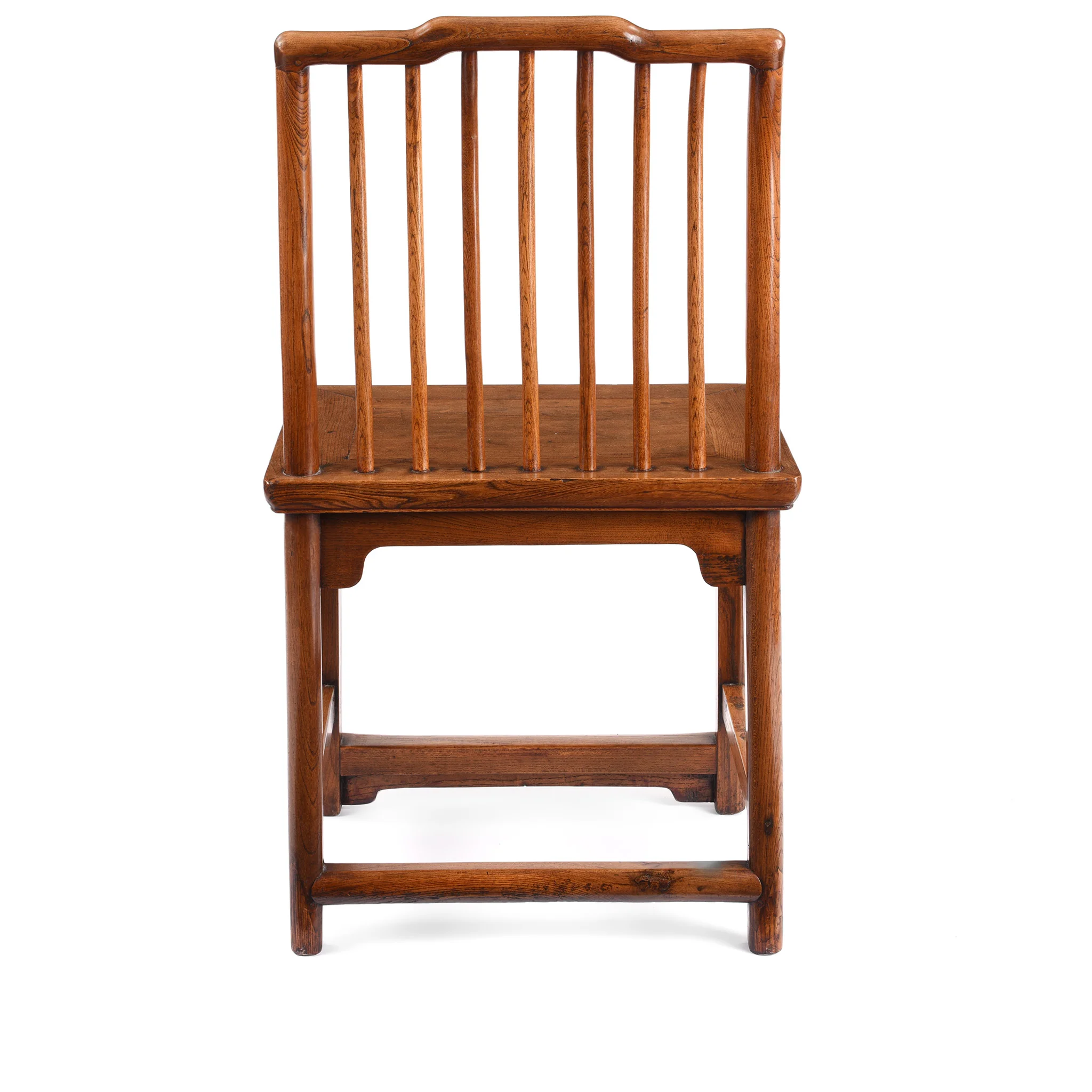 Chinese Red Elm Book Chair - 19th Century - Image 6