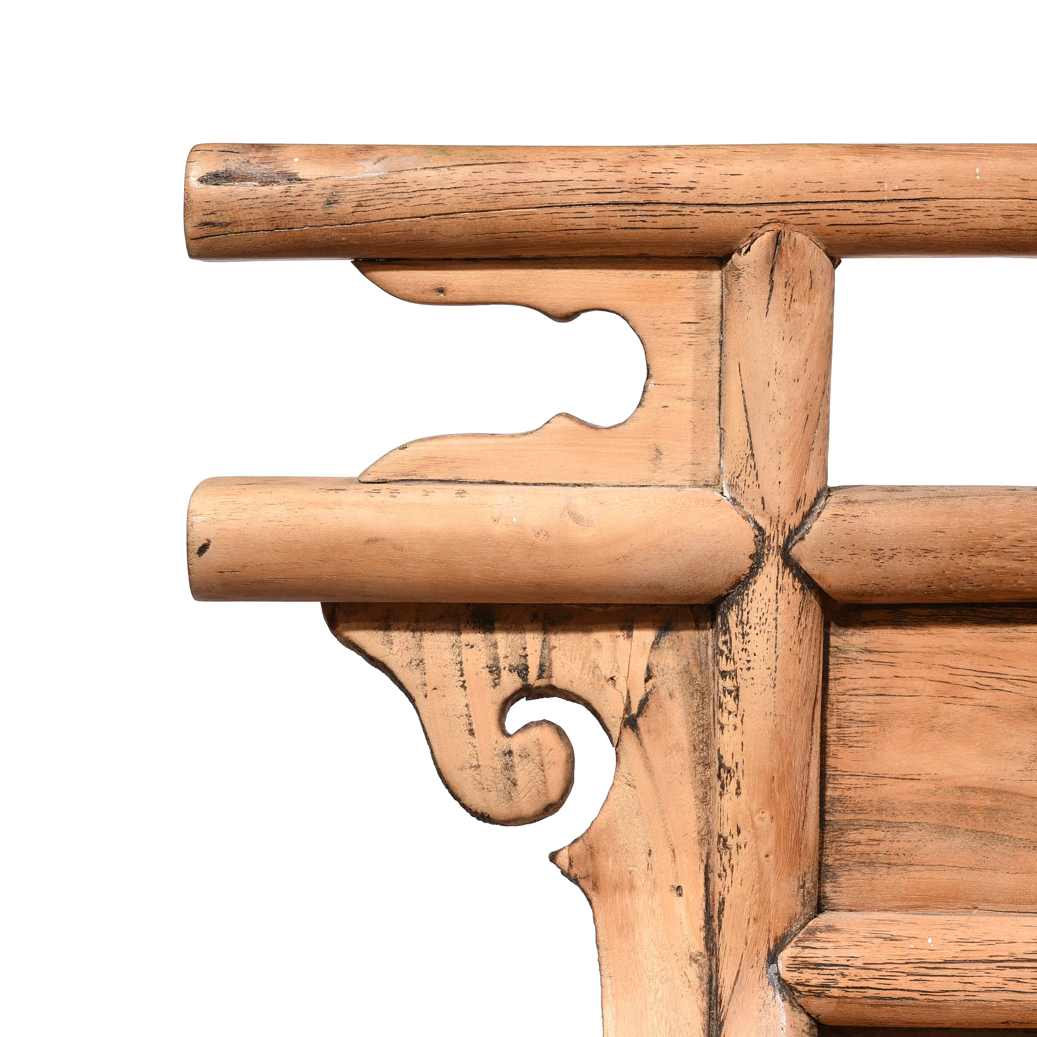 Chinese Elm & Poplar Opera Bench - Late 19thC - Image 2