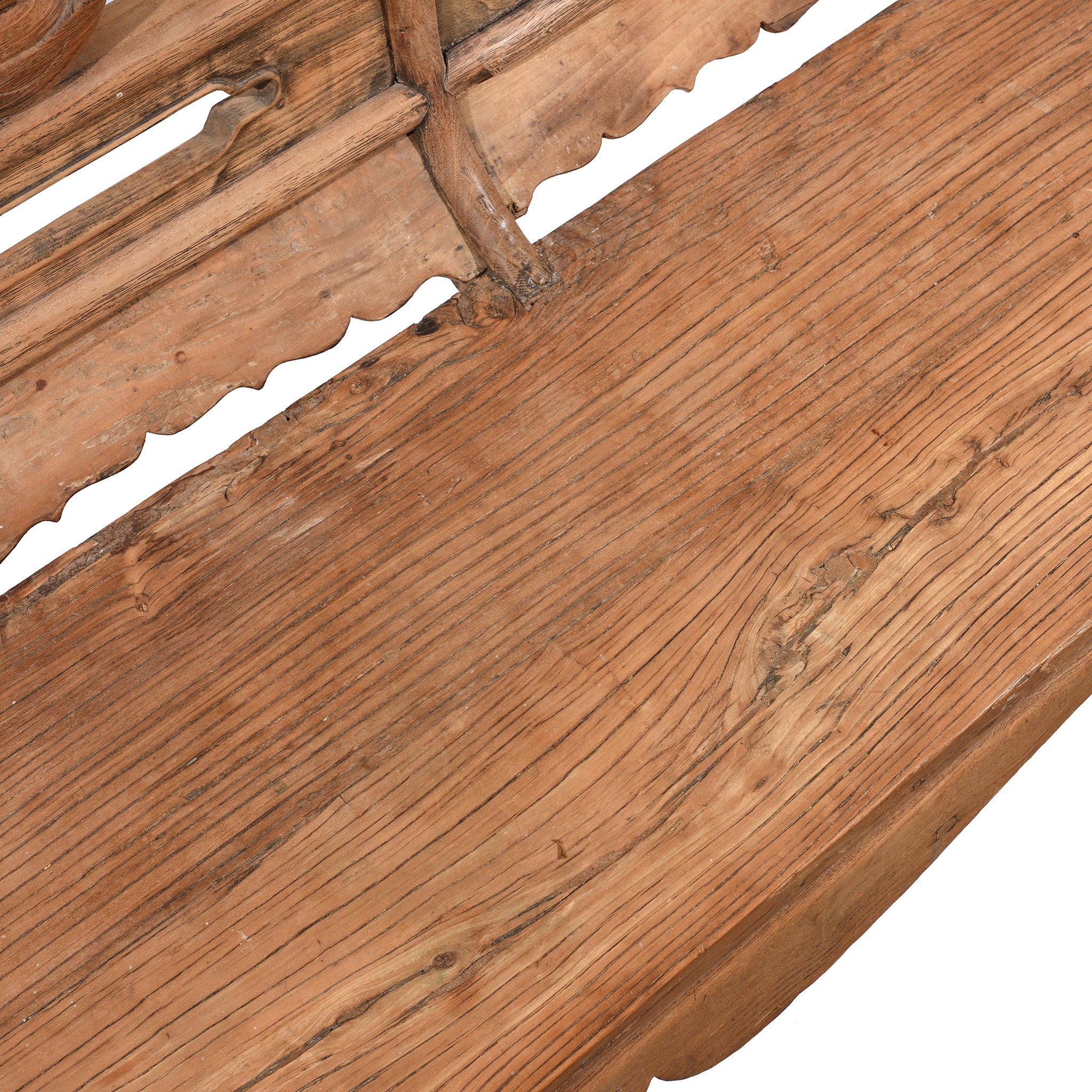 Chinese Elm & Poplar Opera Bench - Late 19thC - Image 6