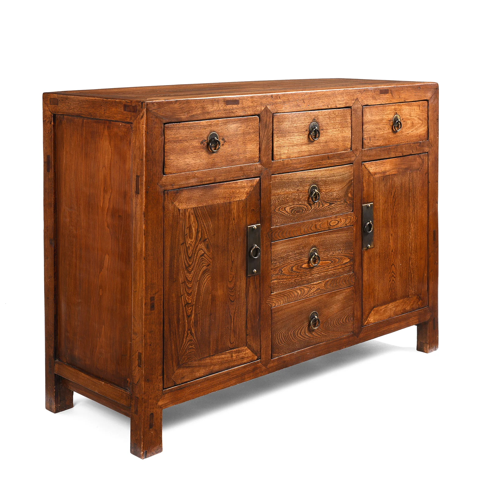 Chinese Sideboard Made From Reclaimed Elm & Poplar - Image 6