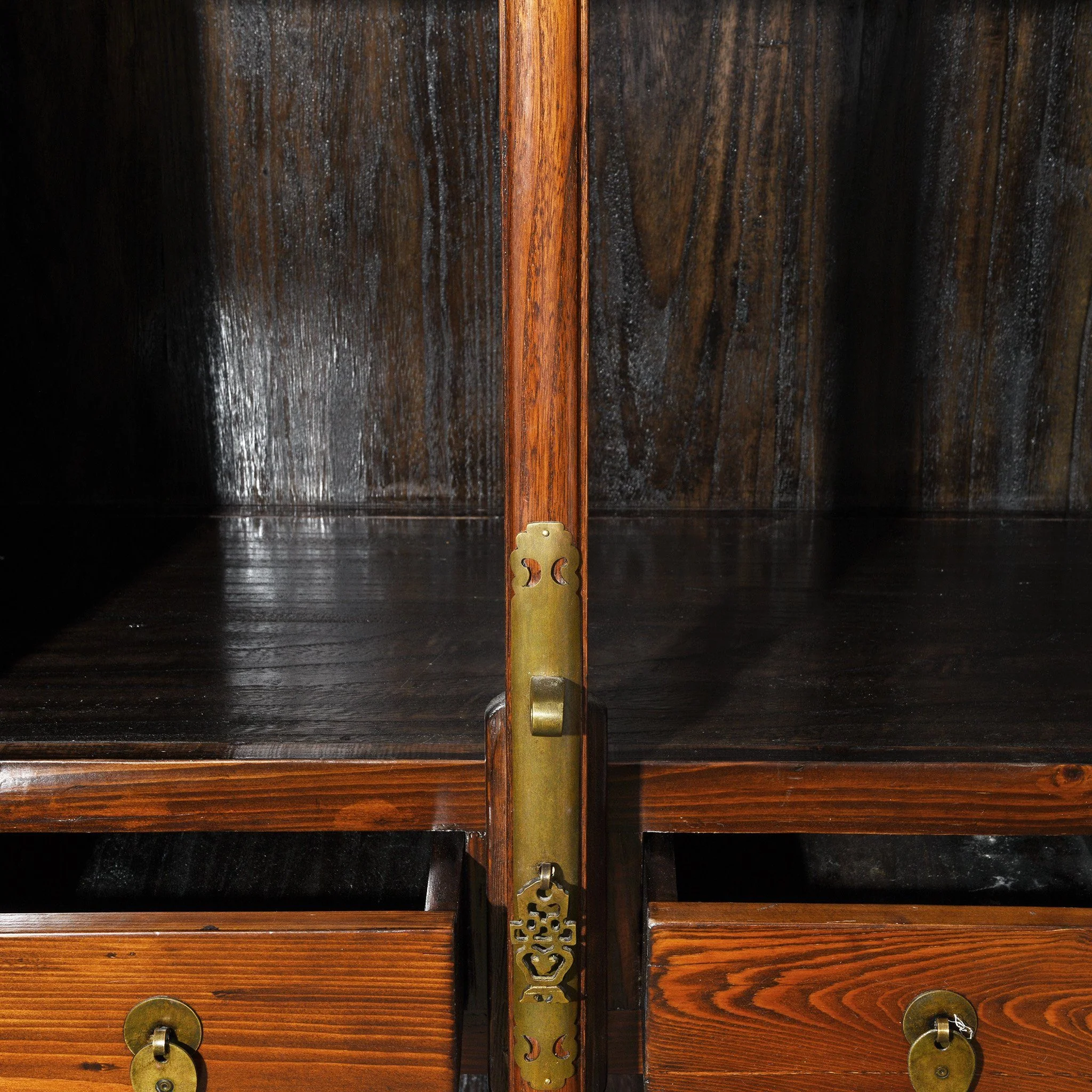 Chinese Elm Tapered Cabinet - Late 20thC - Image 5