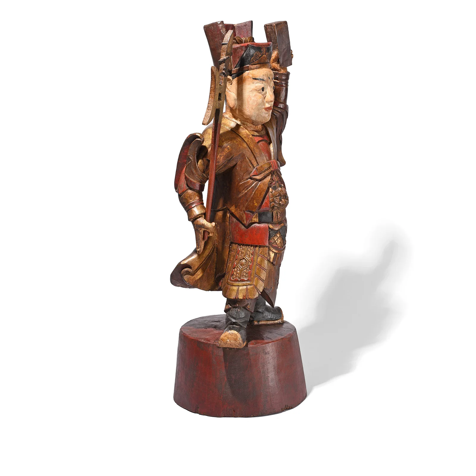 Chinese Erlang Shen Taoist Statue  - 19th Century - Image 10