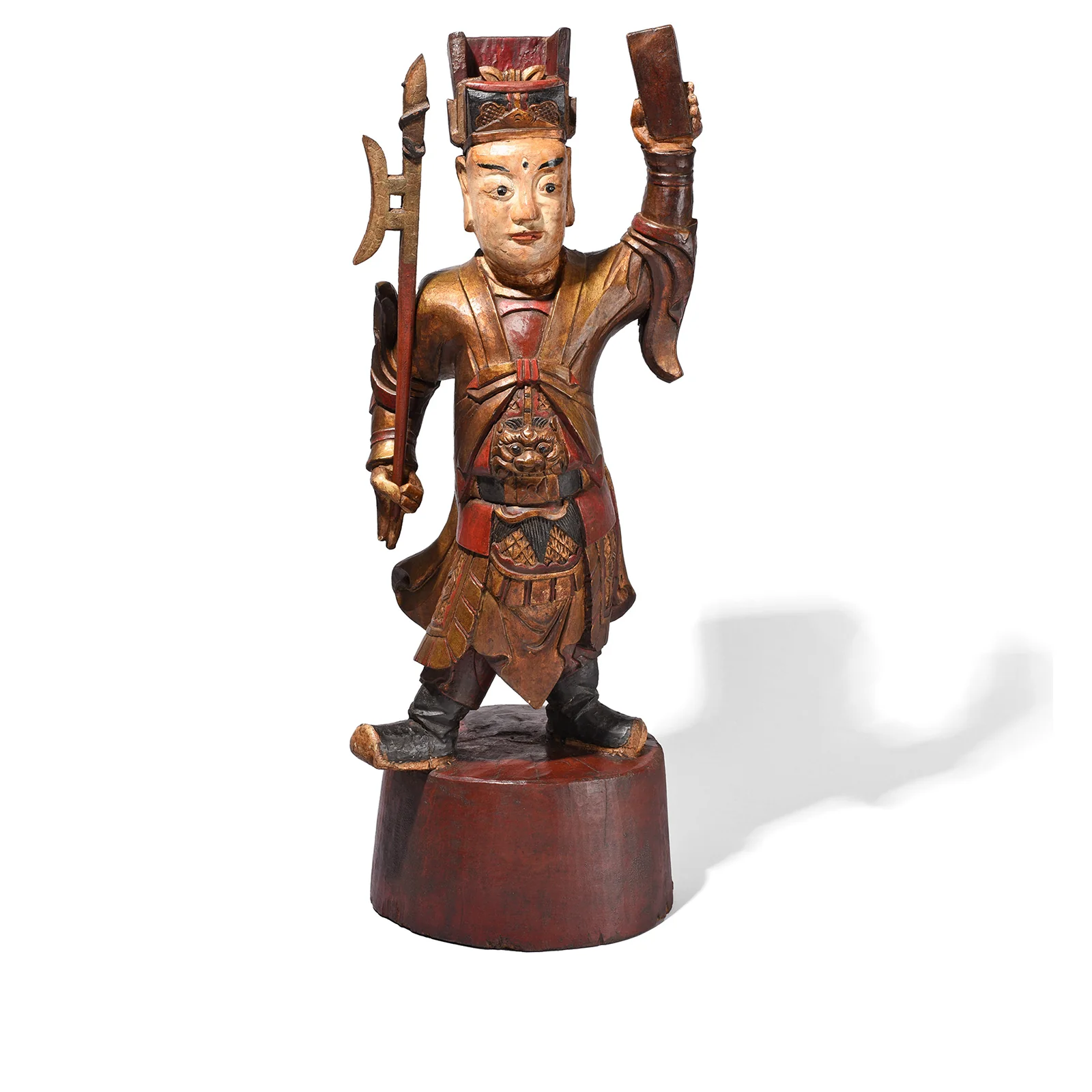 Chinese Erlang Shen Taoist Statue  - 19th Century - Image 2
