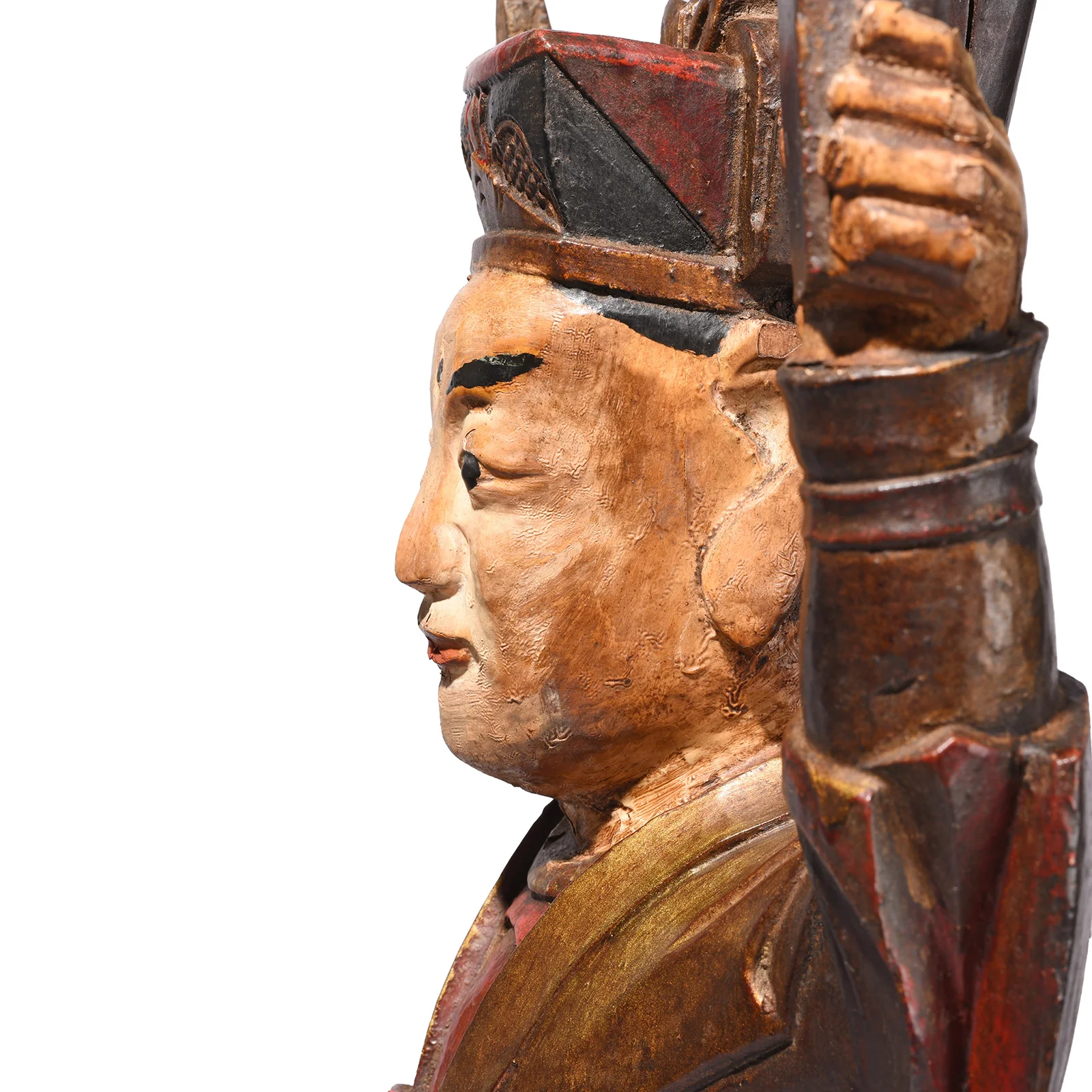 Chinese Erlang Shen Taoist Statue  - 19th Century - Image 8