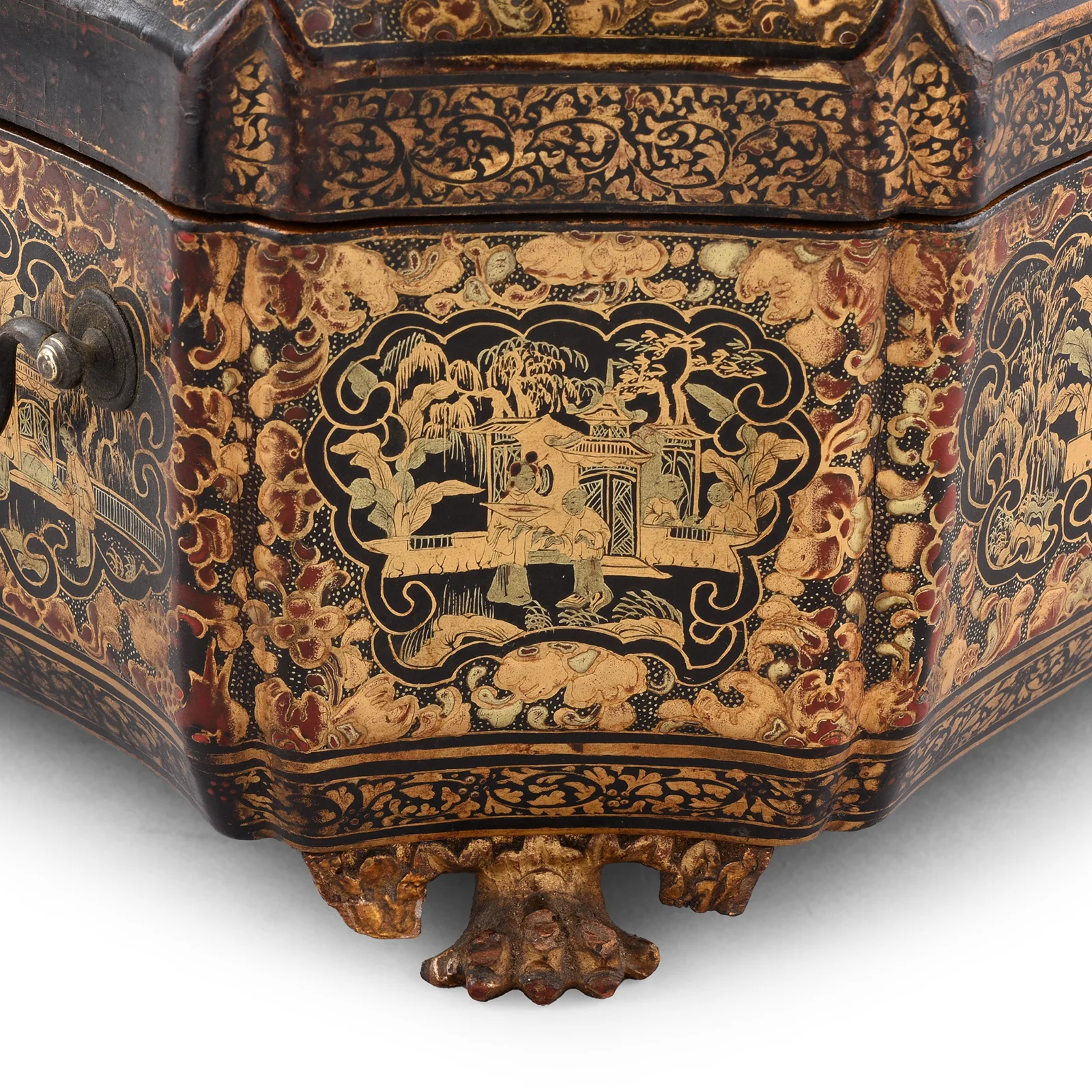 Chinese Export Black Lacquer Jewellery Box - Early 19th Century - Image 10