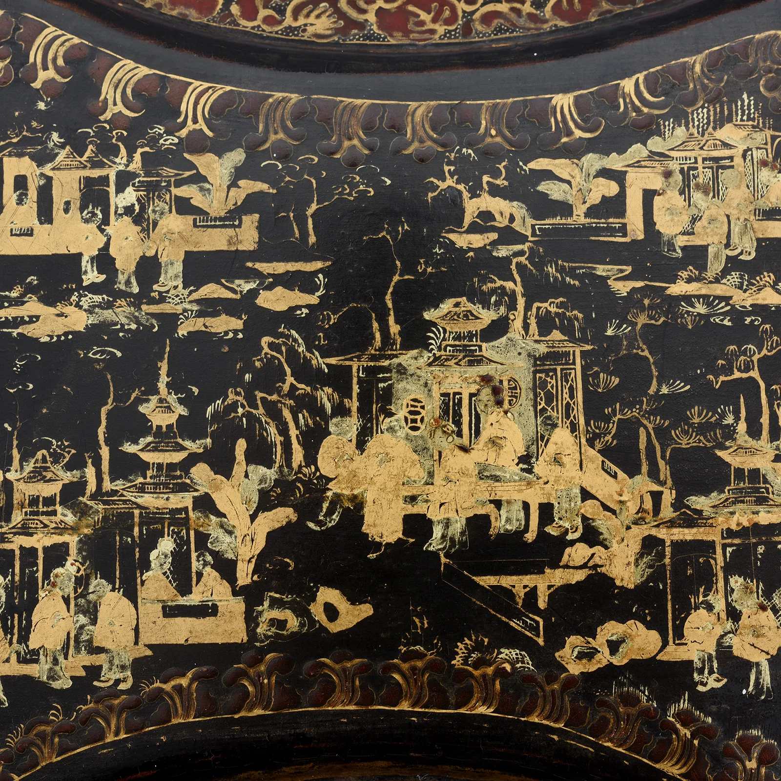 Chinese Export Black Lacquer Jewellery Box - Early 19th Century - Image 11