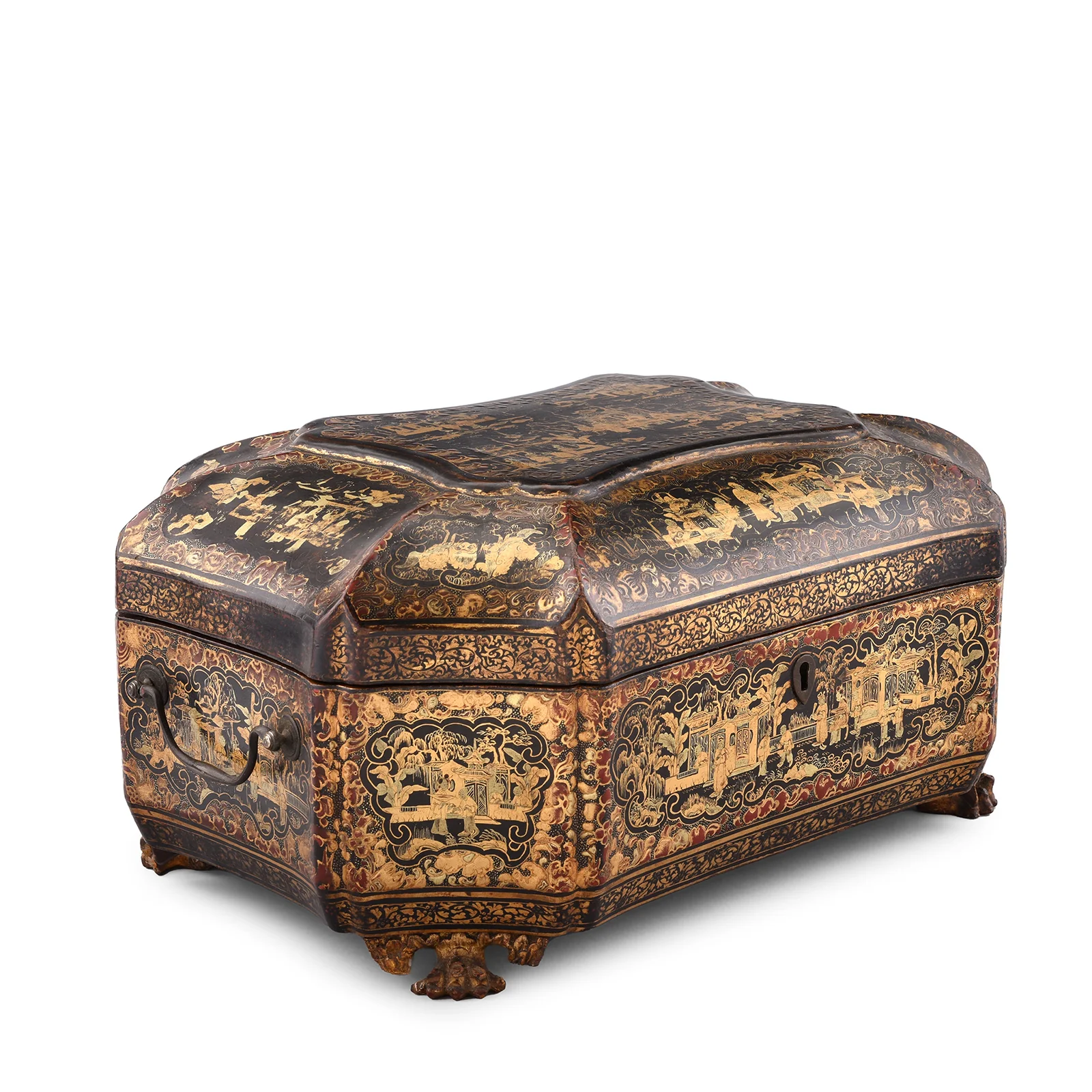 Chinese Export Black Lacquer Jewellery Box - Early 19th Century - Image 2