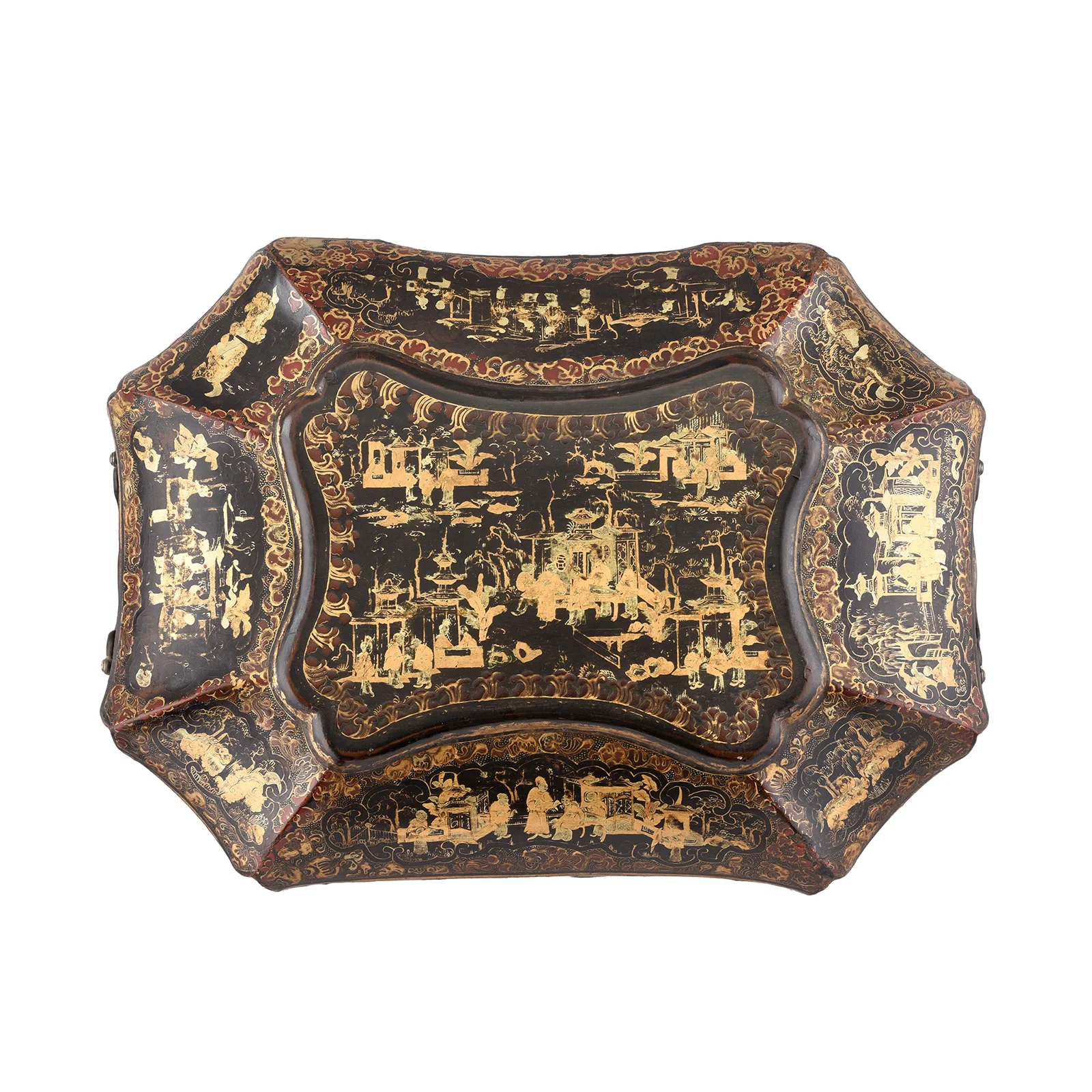 Chinese Export Black Lacquer Jewellery Box - Early 19th Century - Image 3