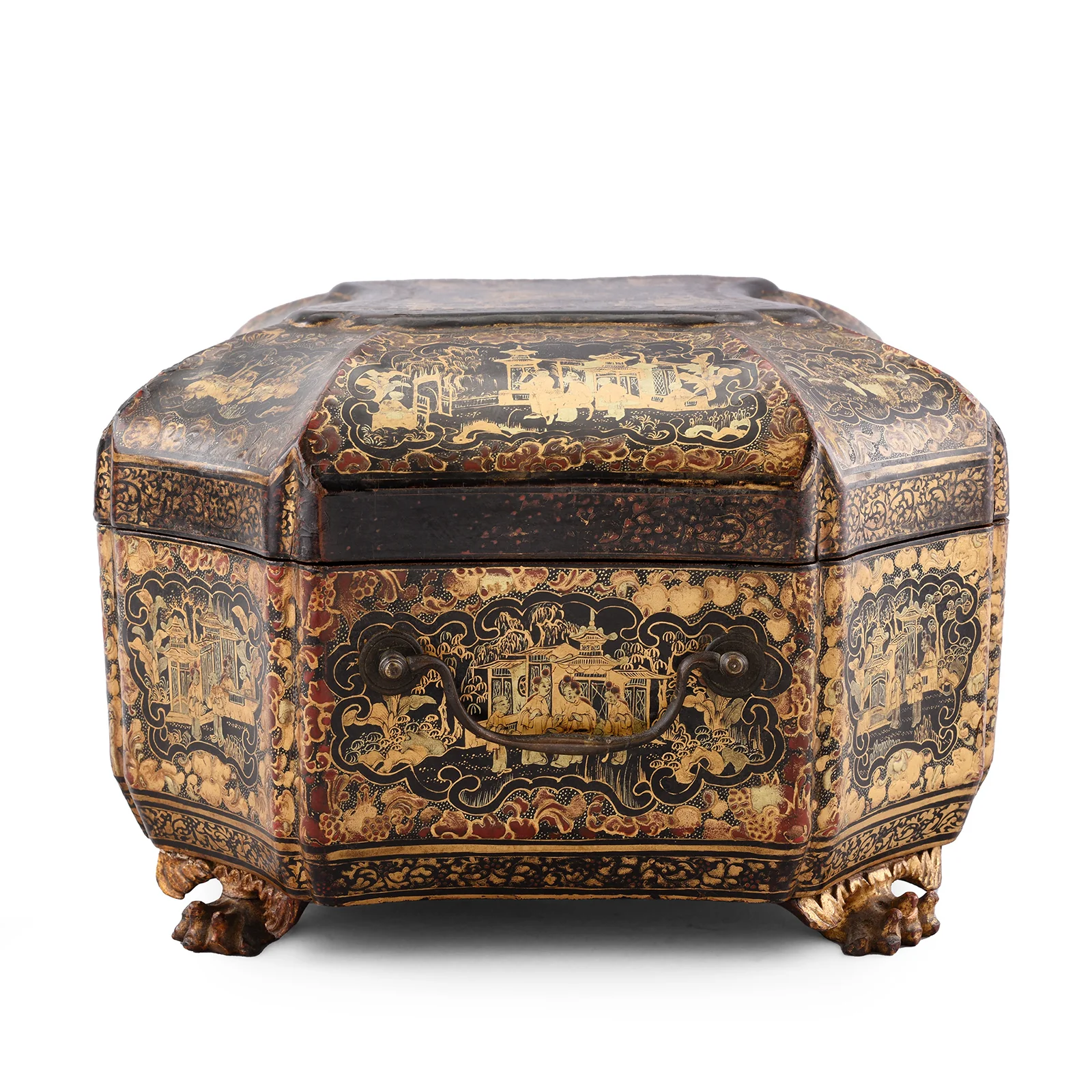 Chinese Export Black Lacquer Jewellery Box - Early 19th Century - Image 5