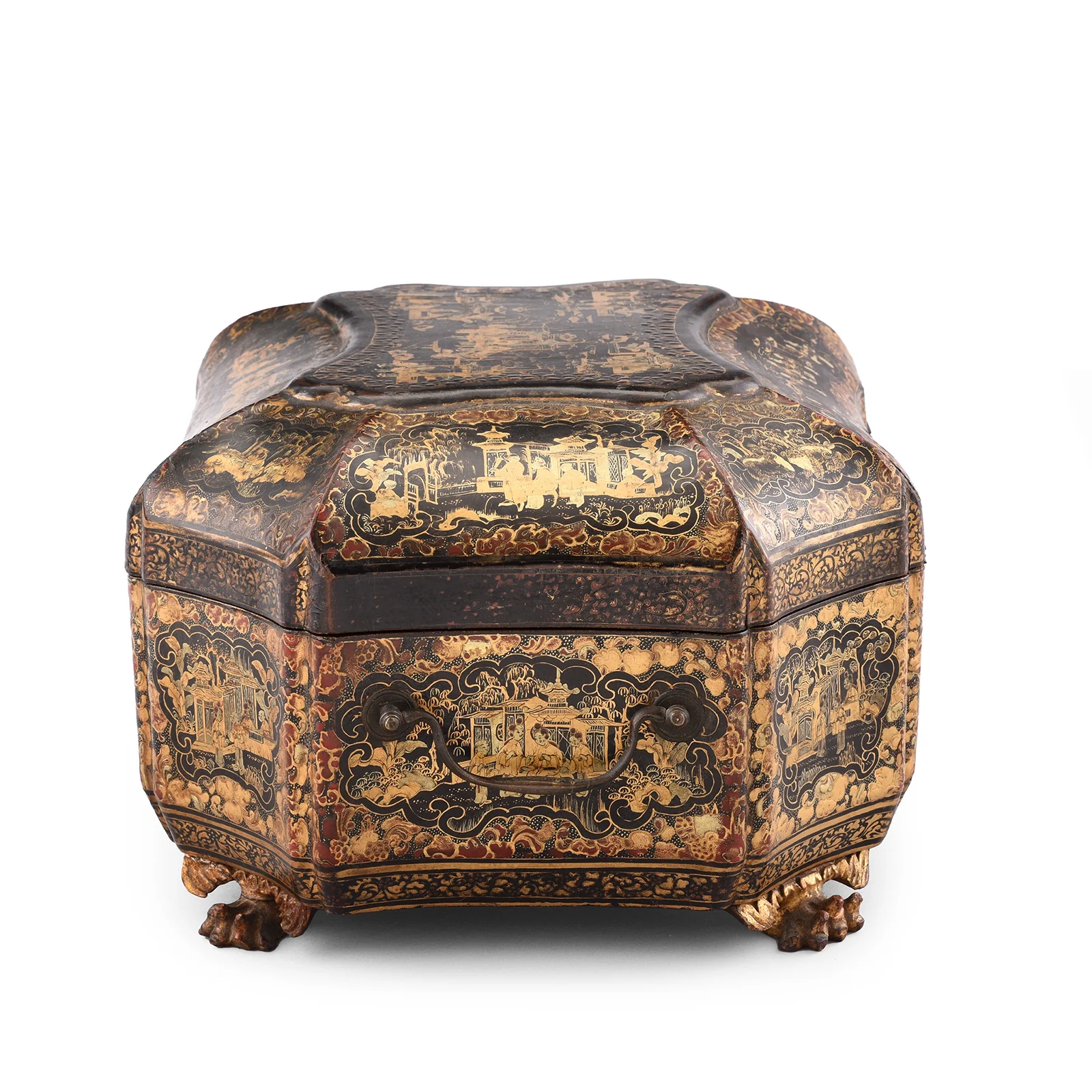 Chinese Export Black Lacquer Jewellery Box - Early 19th Century - Image 6