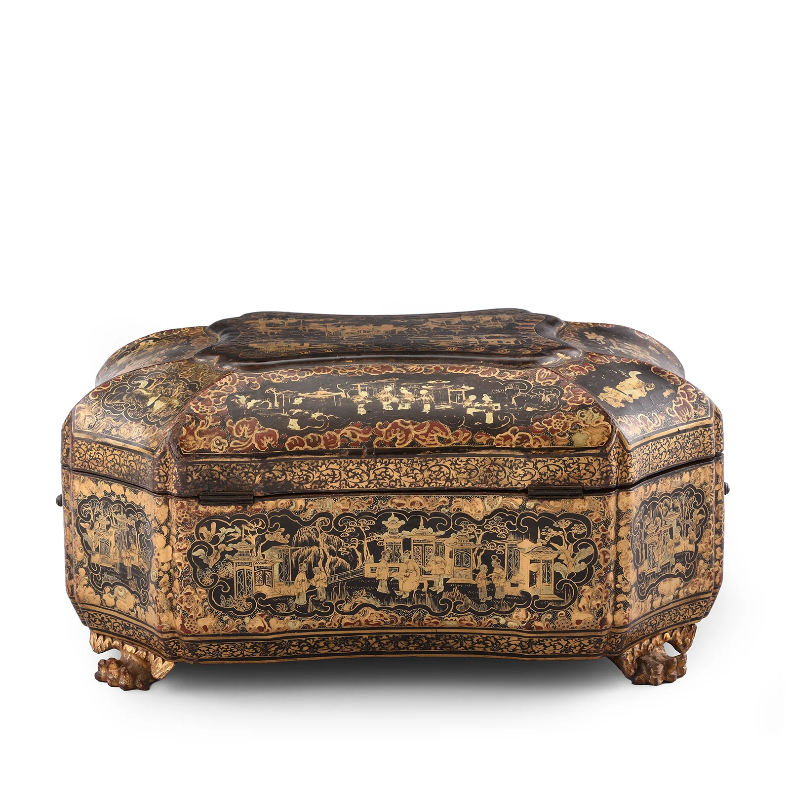 Chinese Export Black Lacquer Jewellery Box - Early 19th Century - Image 8