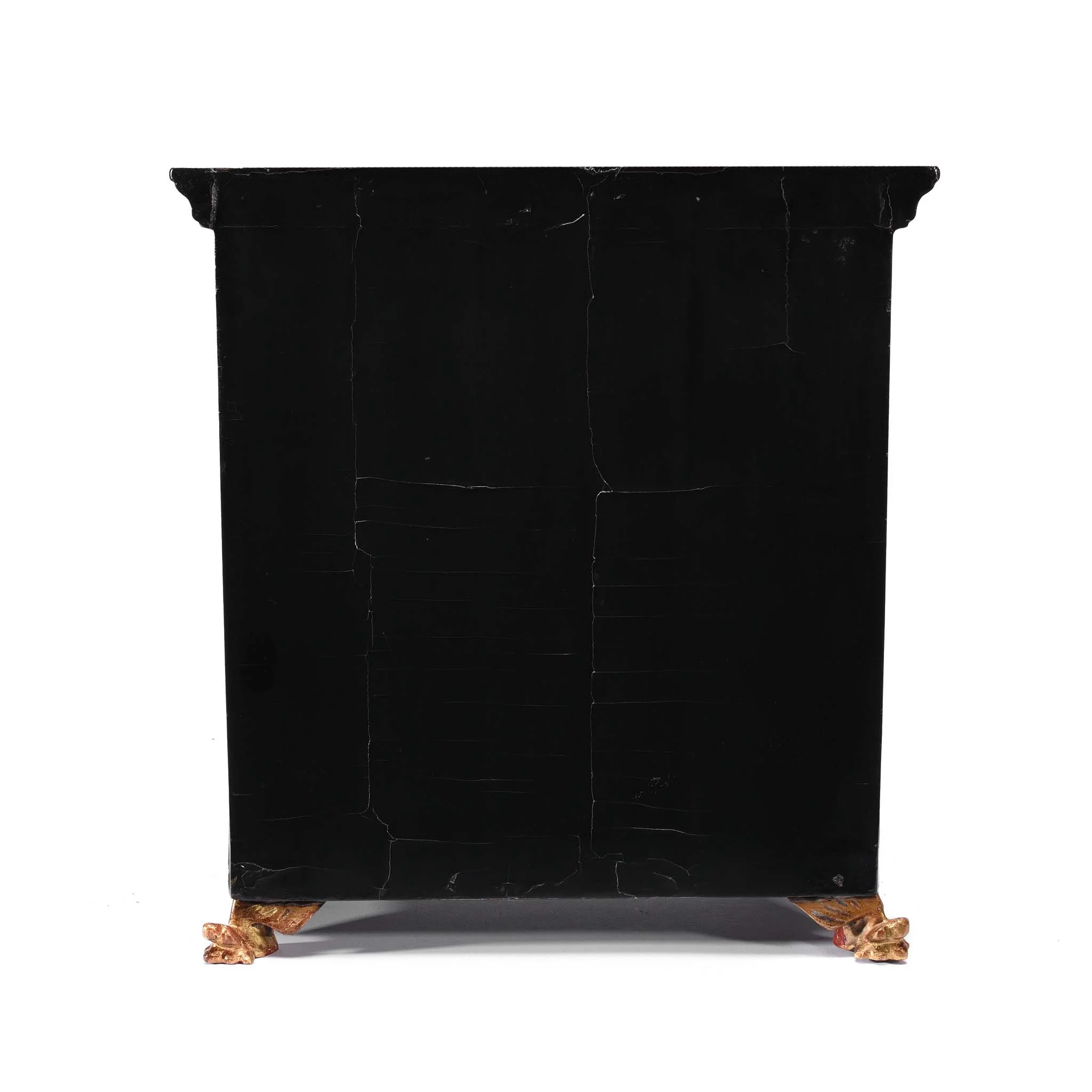 Gilt Black Lacquer Jewellery Cabinet - Early 19thC - Image 16