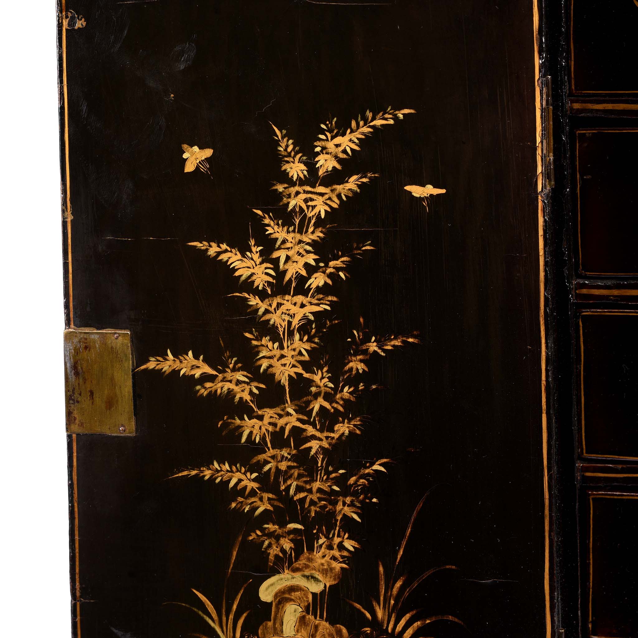 Gilt Black Lacquer Jewellery Cabinet - Early 19thC - Image 7
