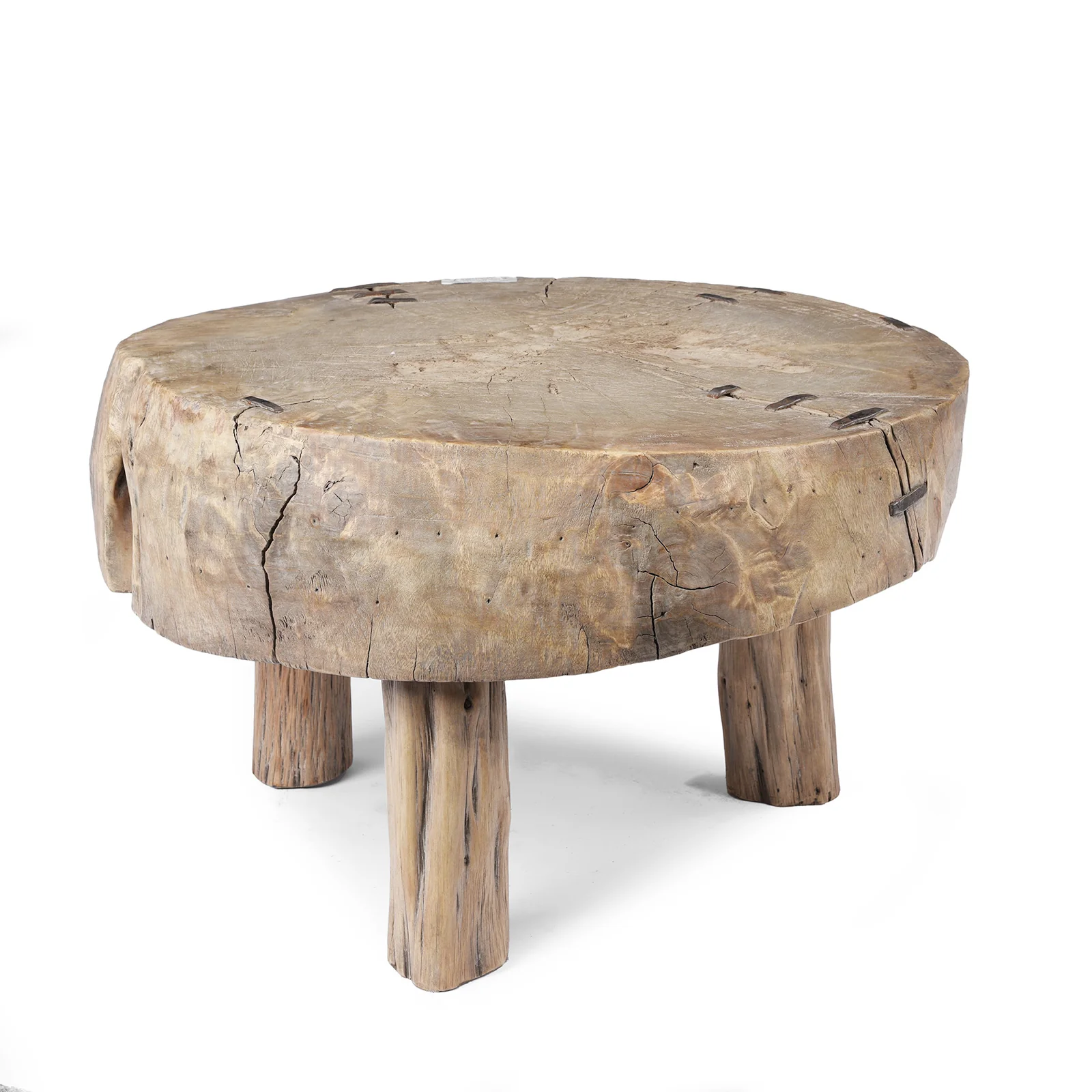 Farmers Chopping Block Coffee Table - Late 19th Century - Image 2