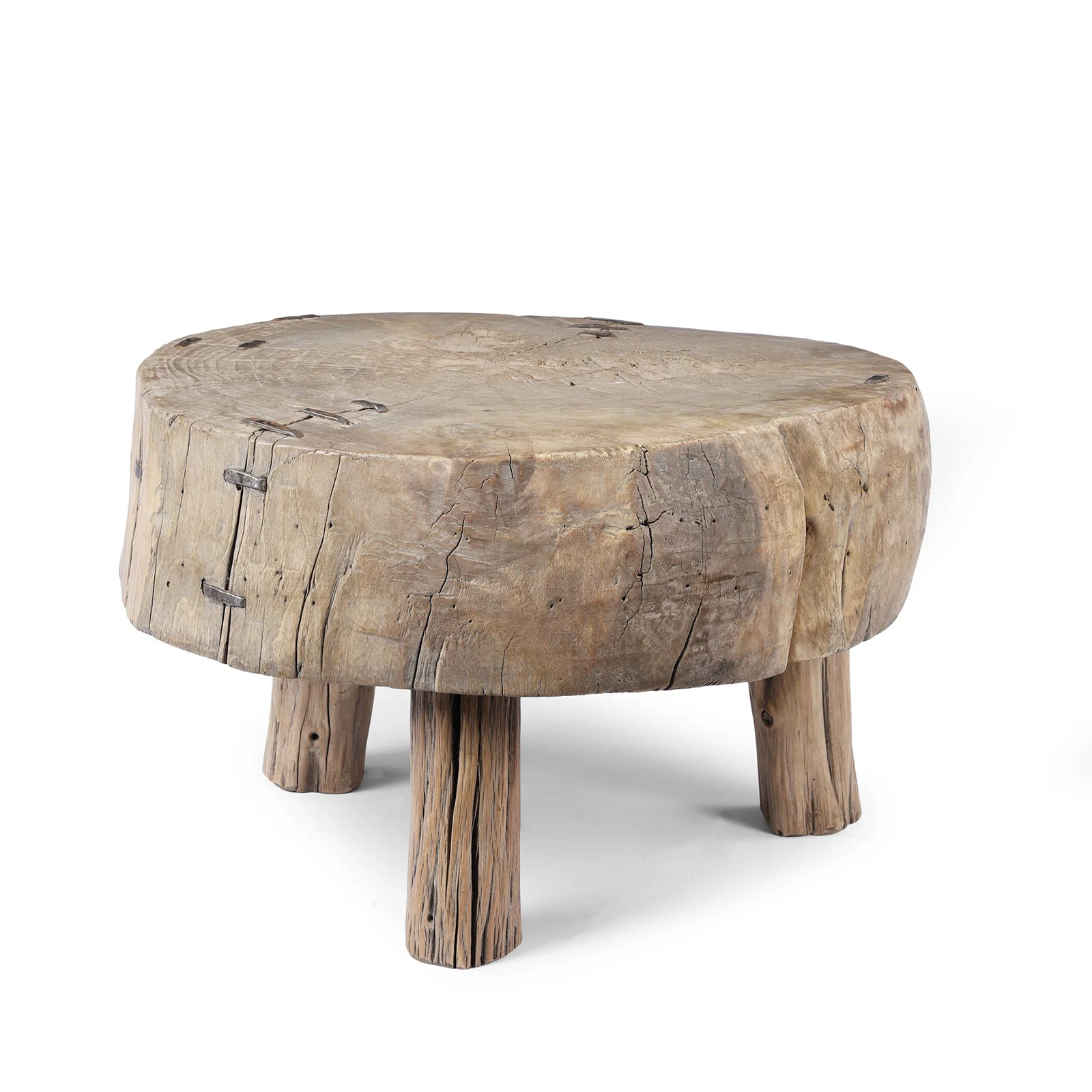 Farmers Chopping Block Coffee Table - Late 19th Century - Image 5