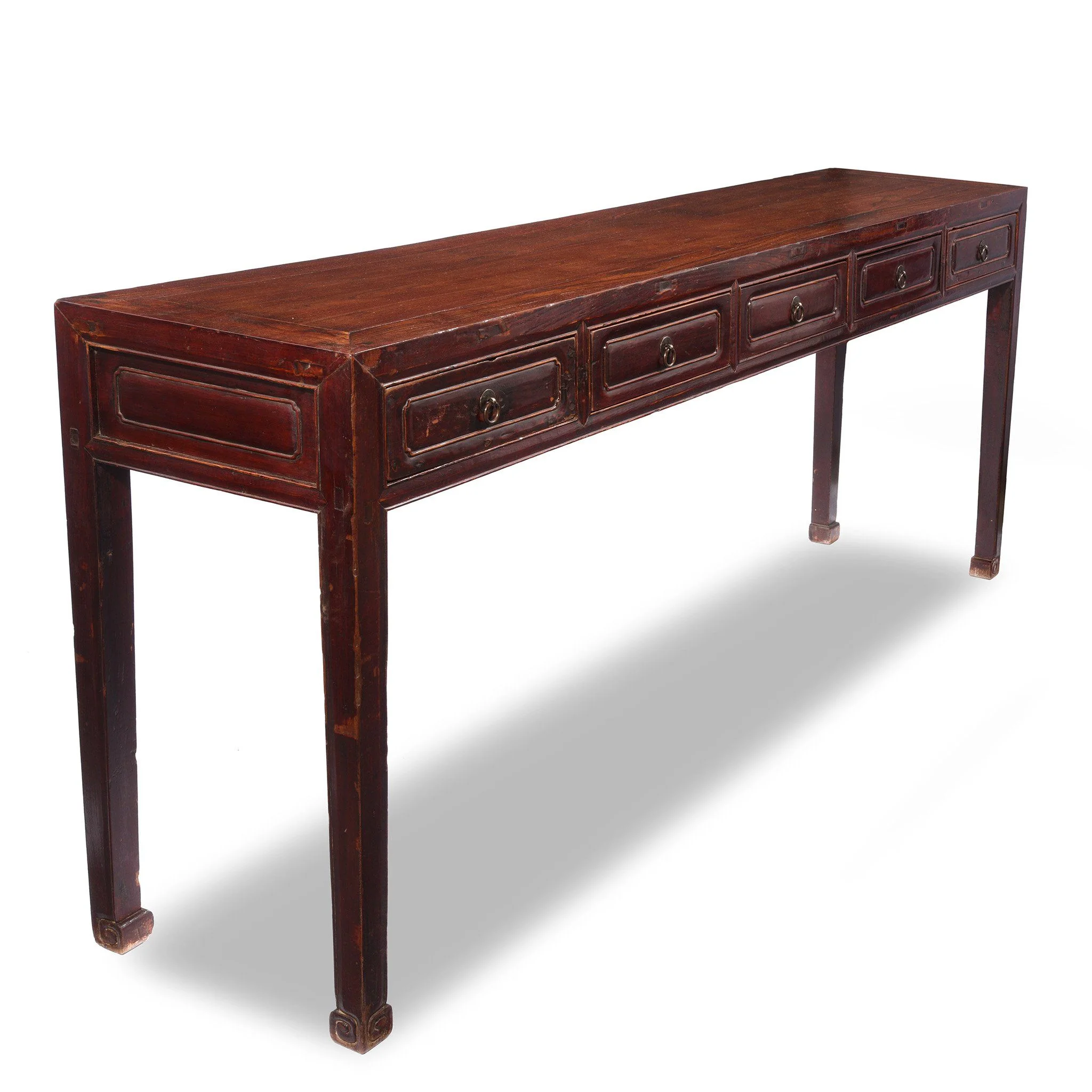 Burgundy Lacquer Altar Table From Shanxi - 19thC - Image 2