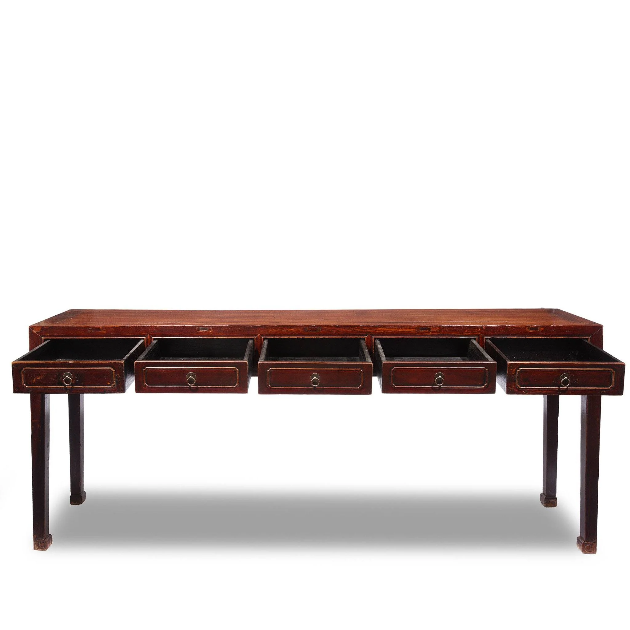 Burgundy Lacquer Altar Table From Shanxi - 19thC - Image 3
