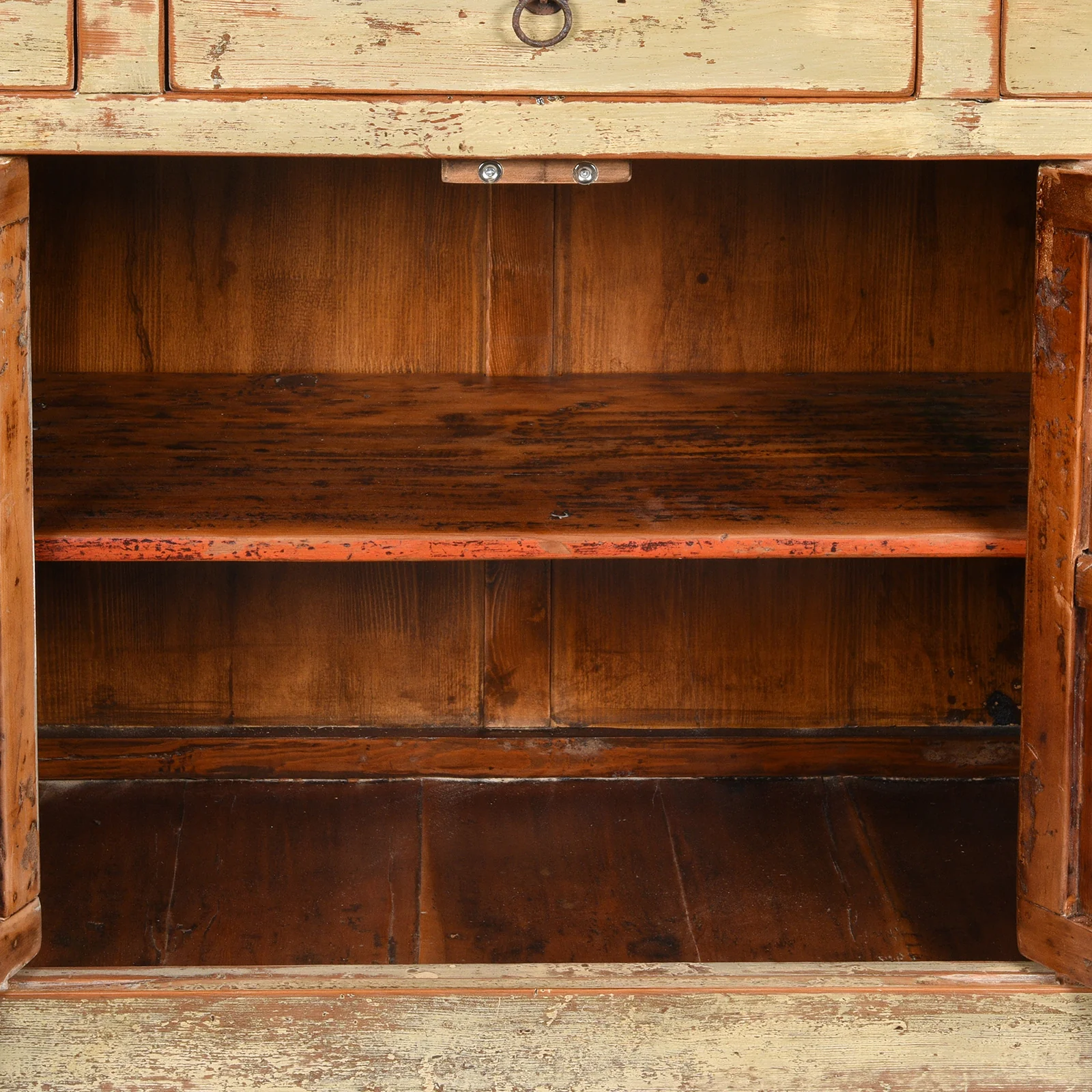 Chinese Grey Lacquer Sideboard Made From Reclaimed Wood - Image 4