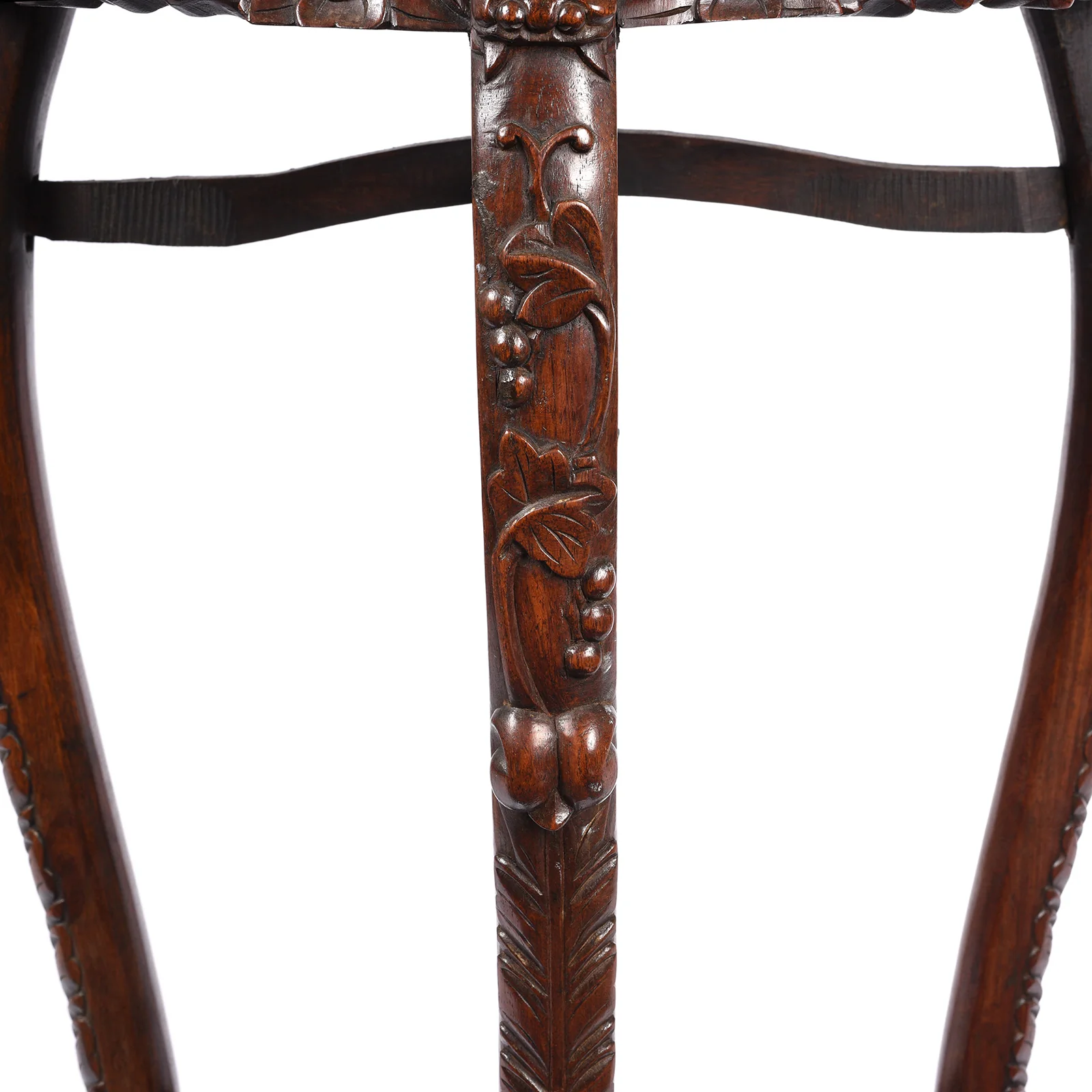 Chinese Hongmu Jardinière Stand With Inset Marble - Late 19th Century - Image 7