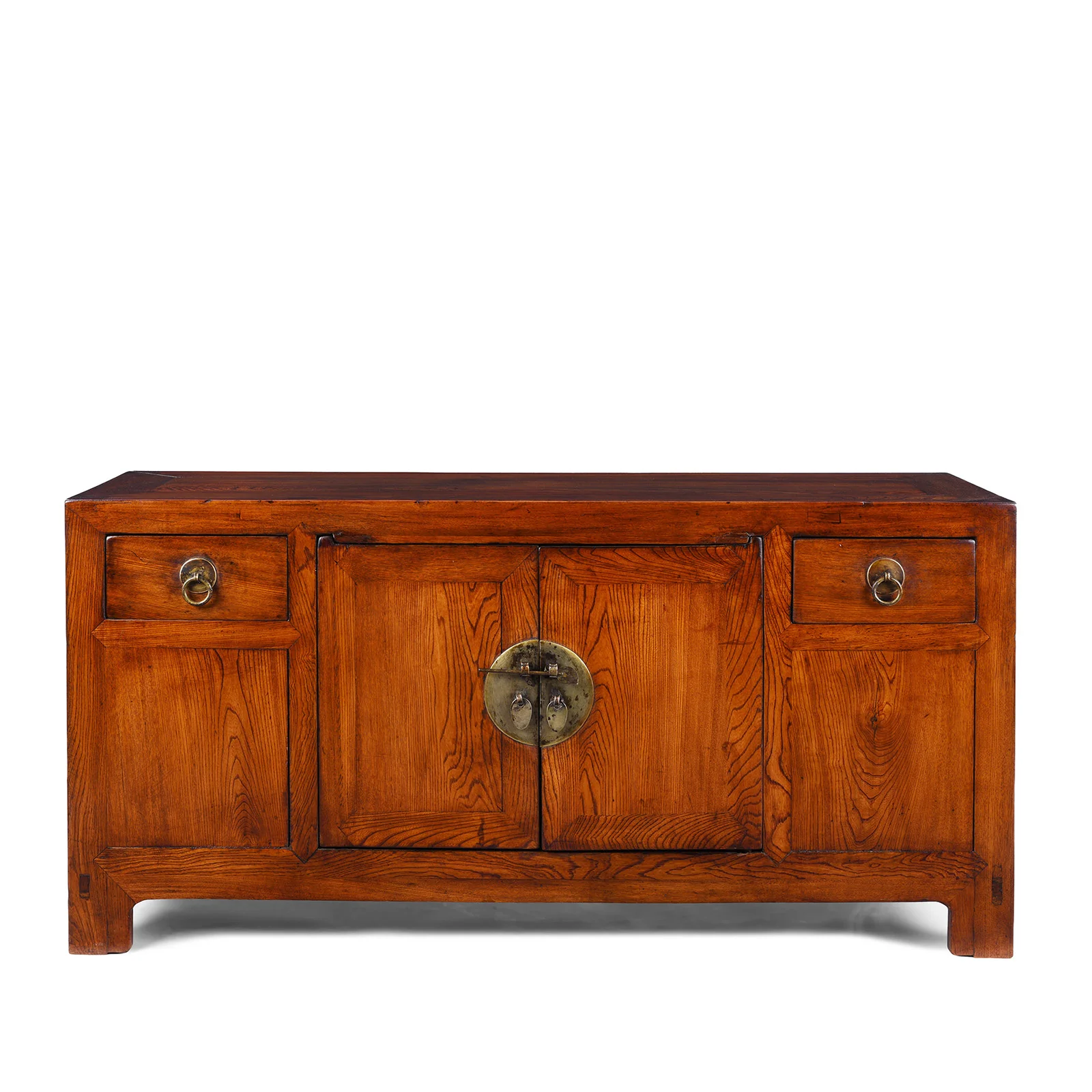 Elm Shandong Kang Cabinet - 19th Century